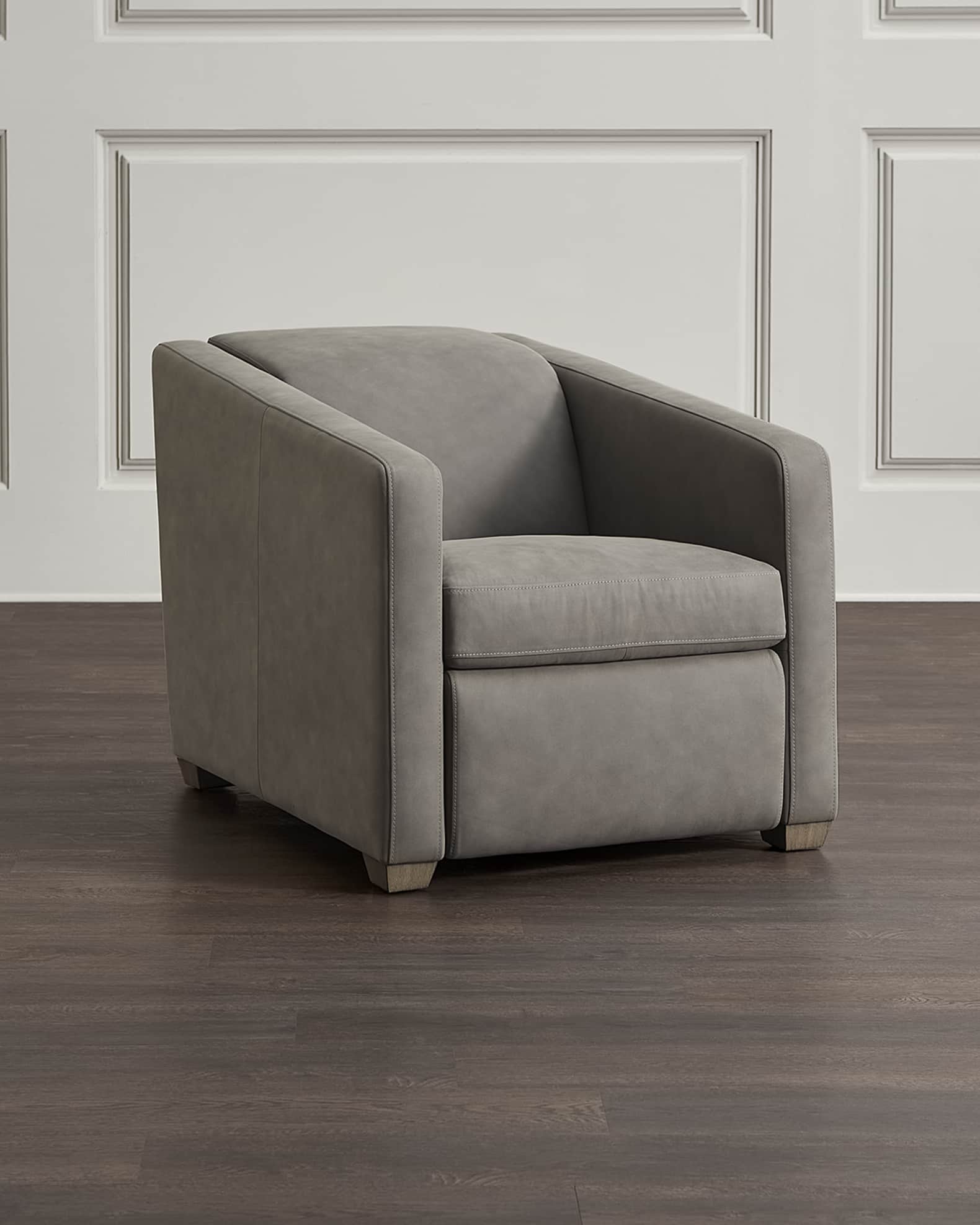 Bernhardt leather swivel discount chair
