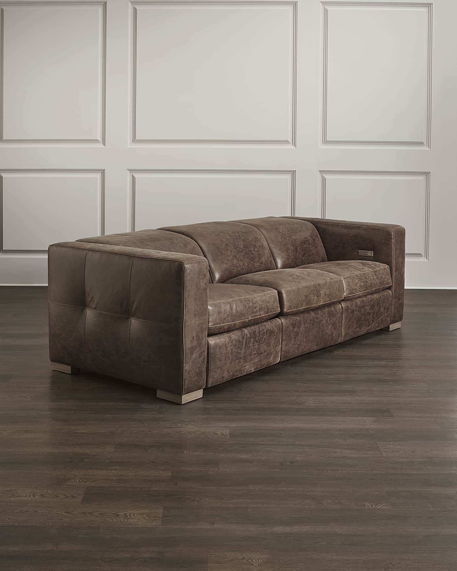 Bernhardt leather 2025 sofa sectional