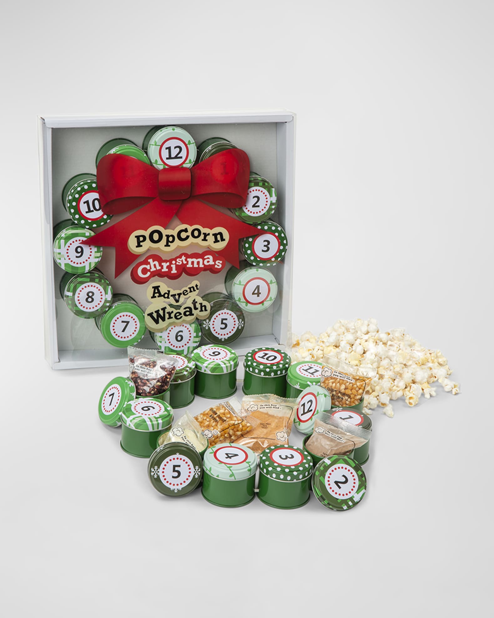 Wabash Valley Farms Popcorn Christmas Advent Wreath Horchow