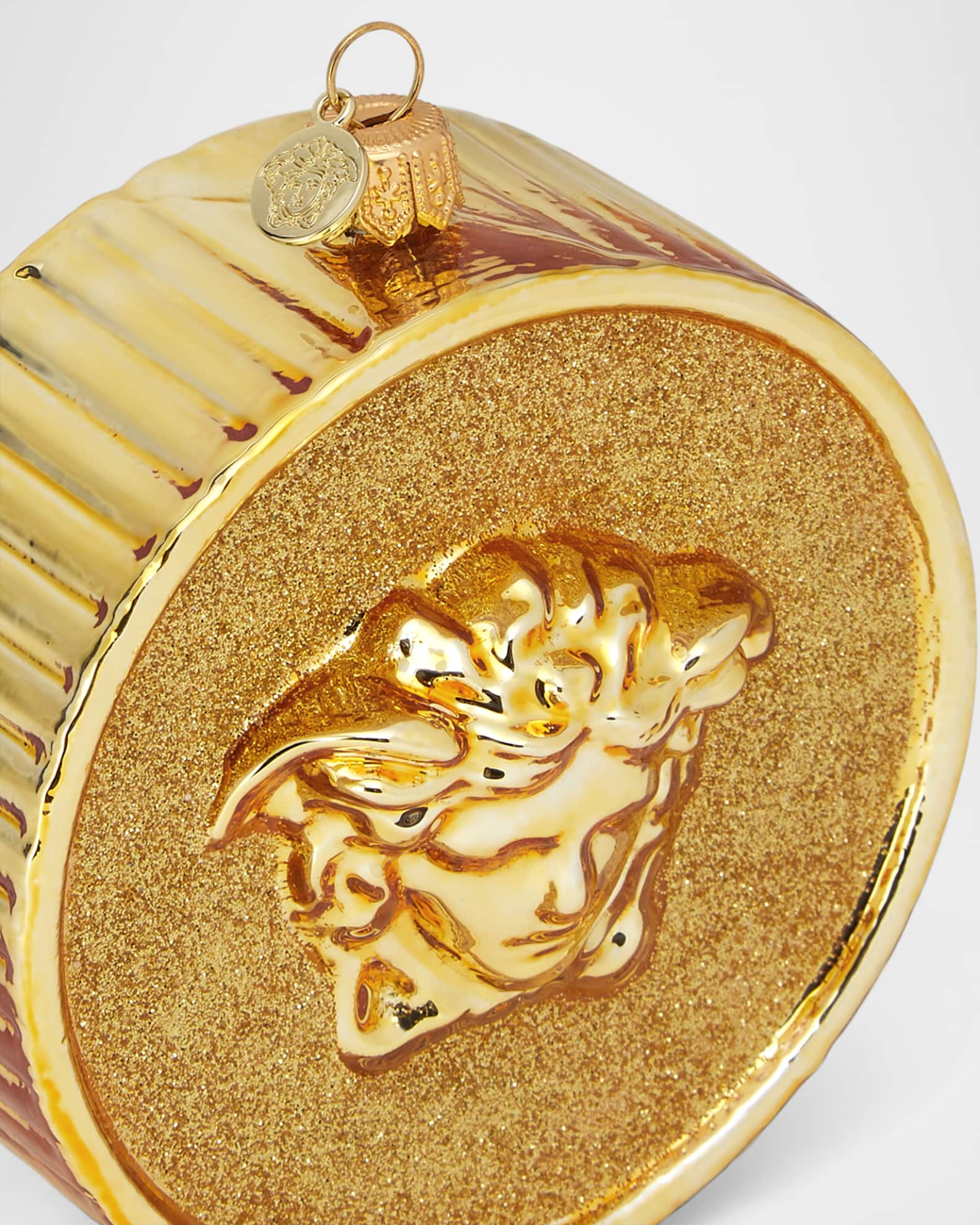 VERSACE　クリスマスオーナメント Medusa Garland Ball Gold,Green | VERSACE US