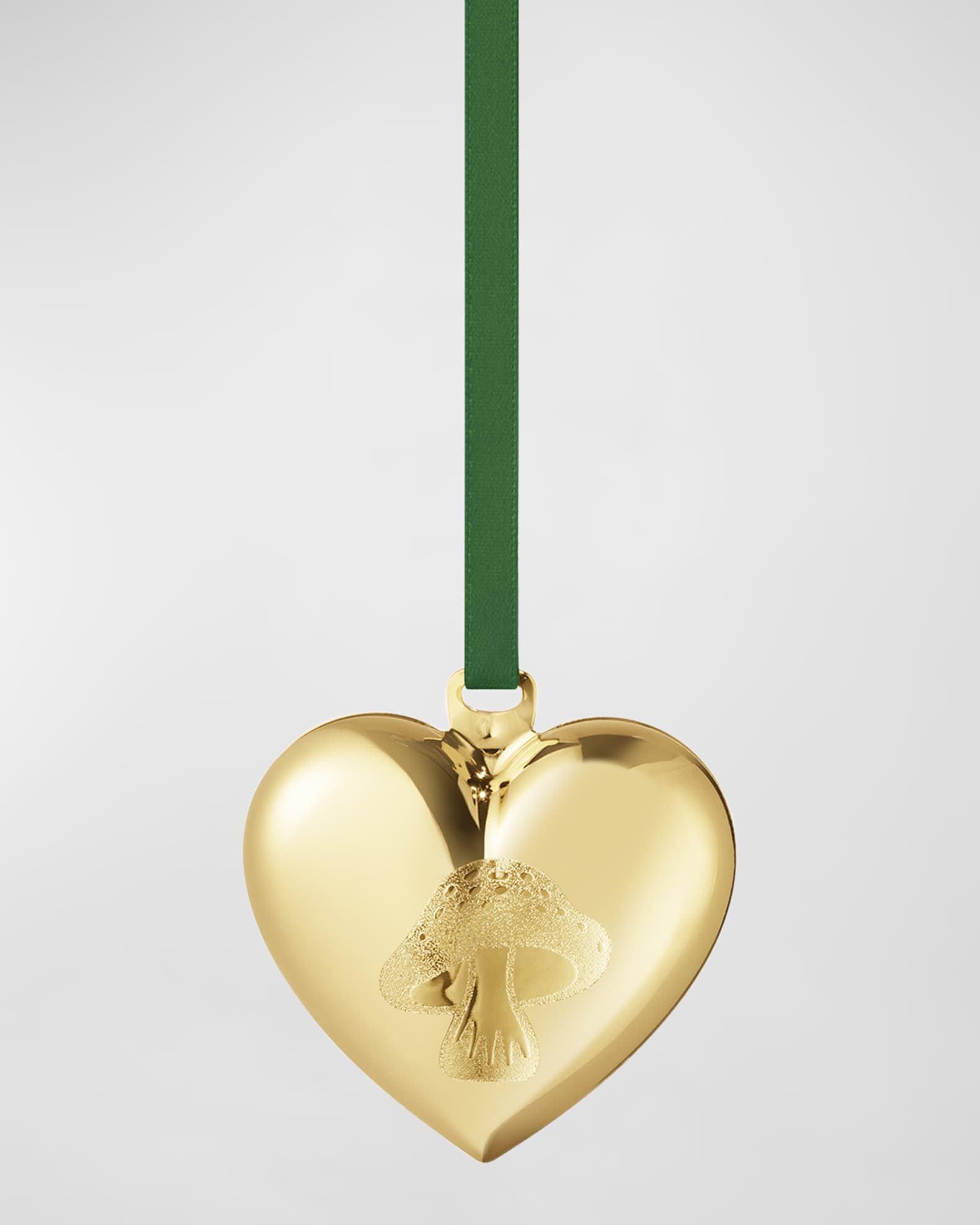 Jensen 18K GoldPlated Mushroom Heart Christmas Ornament Horchow