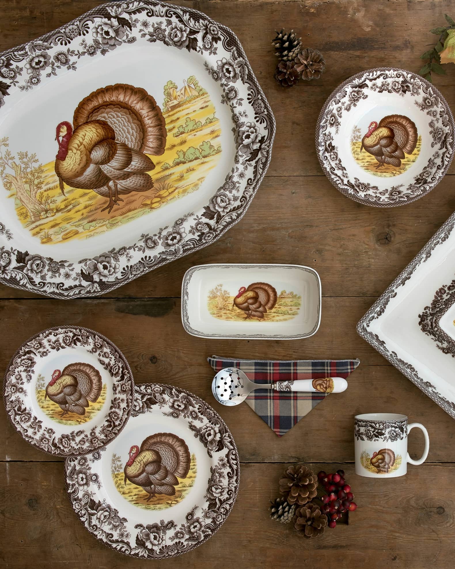 Spode Woodland Grand Thanksgiving Set Service for 4 Horchow