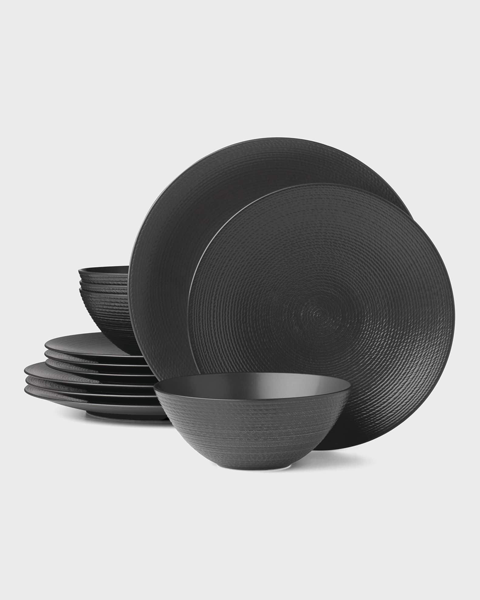 Lenox LX Collective Black 12Piece Dinnerware Set Horchow