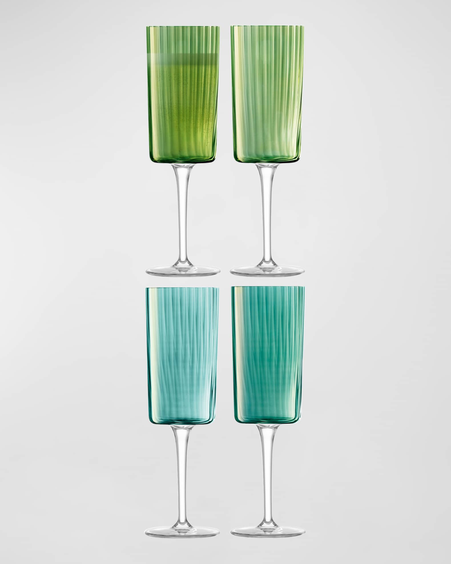 Set of 2024 4 champagne flutes