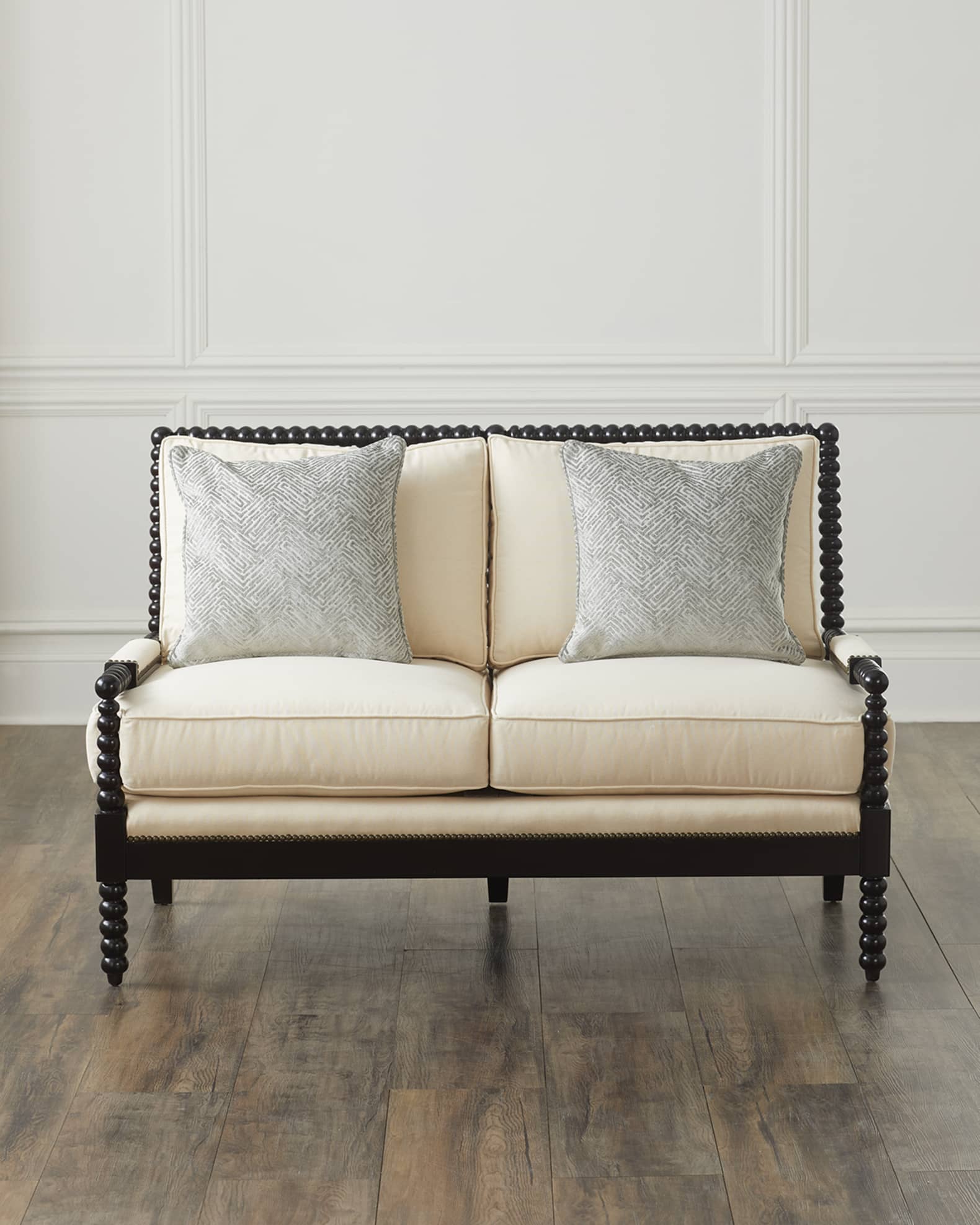 Old Hickory Tannery Spindle Settee 55.5"