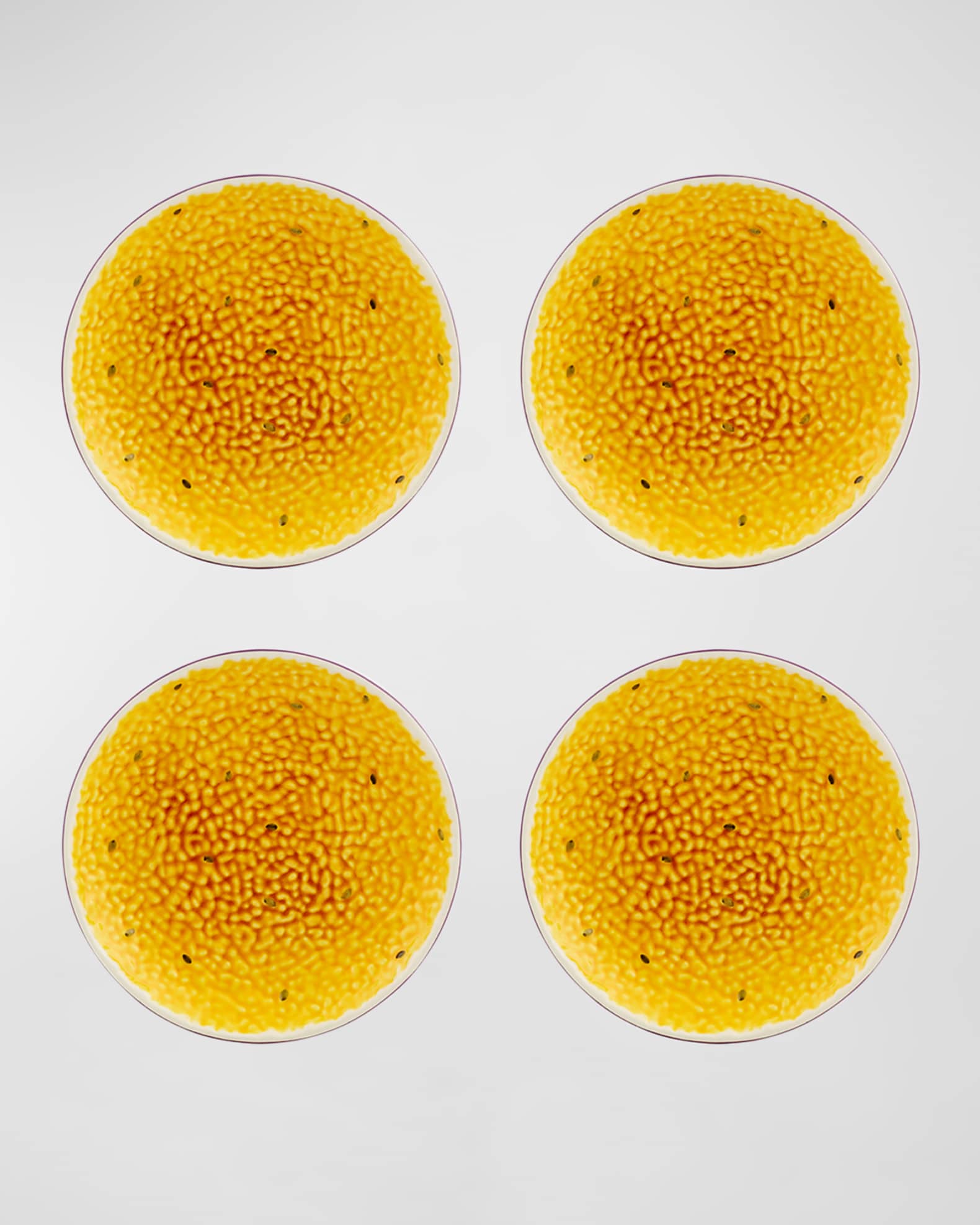 Bordallo Pinheiro Passion Fruit Dessert Plates, Set of 4