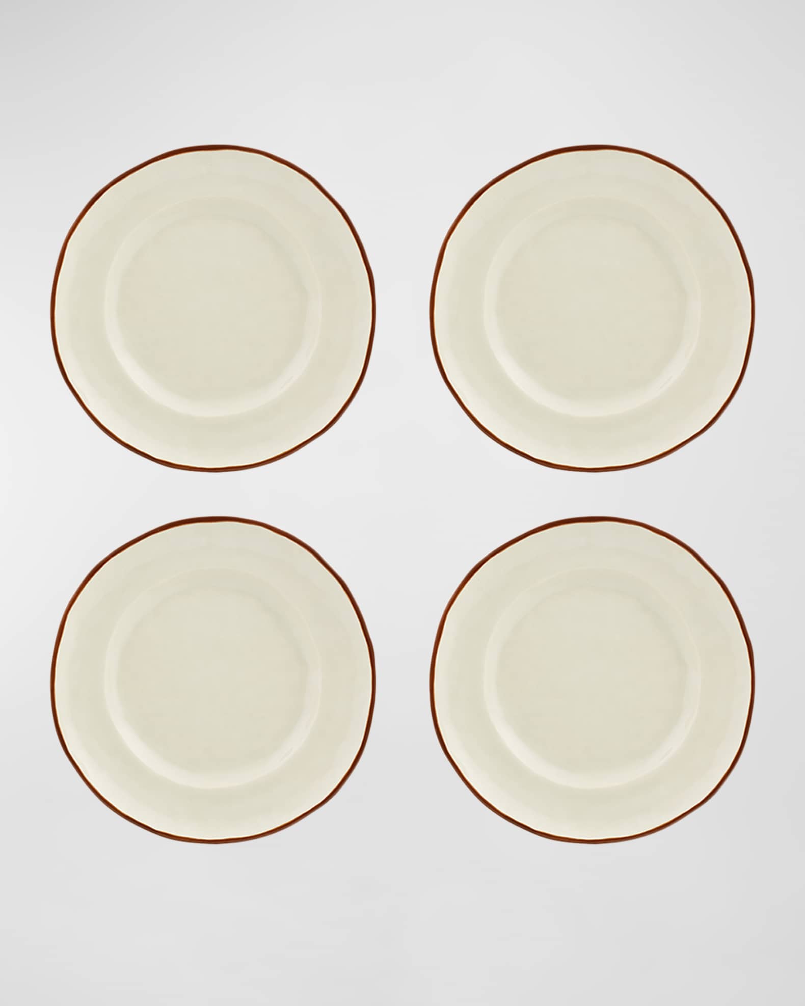 Bordallo Pinheiro Coconut Dessert Plates, Set of 4