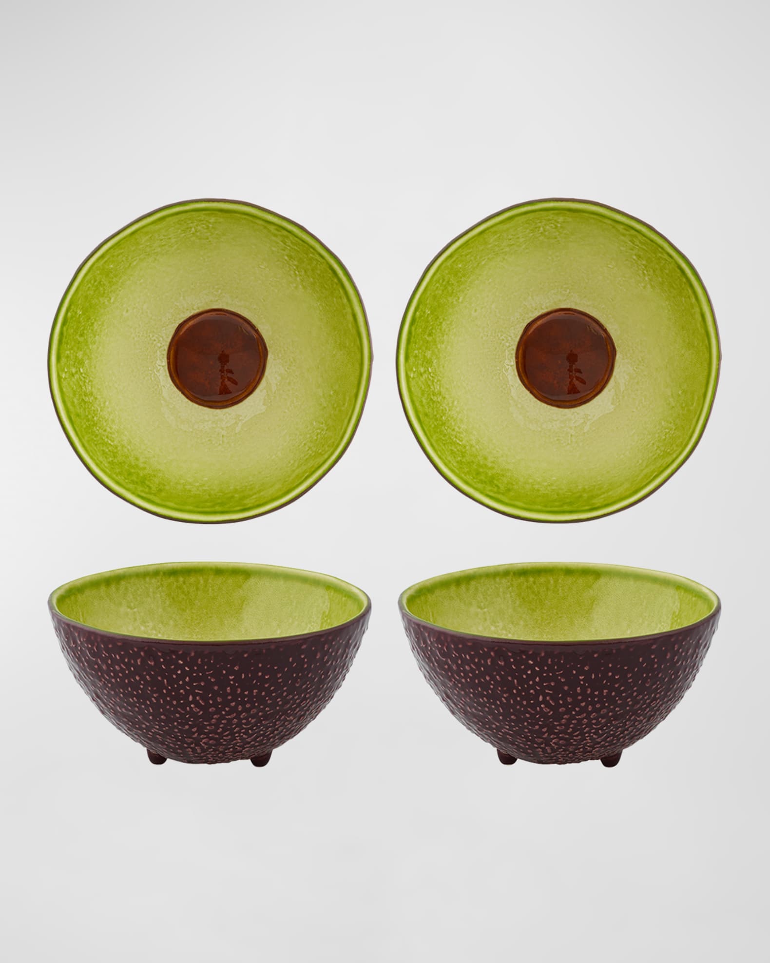 Bordallo Pinheiro Avocado Bowls, Set of 4