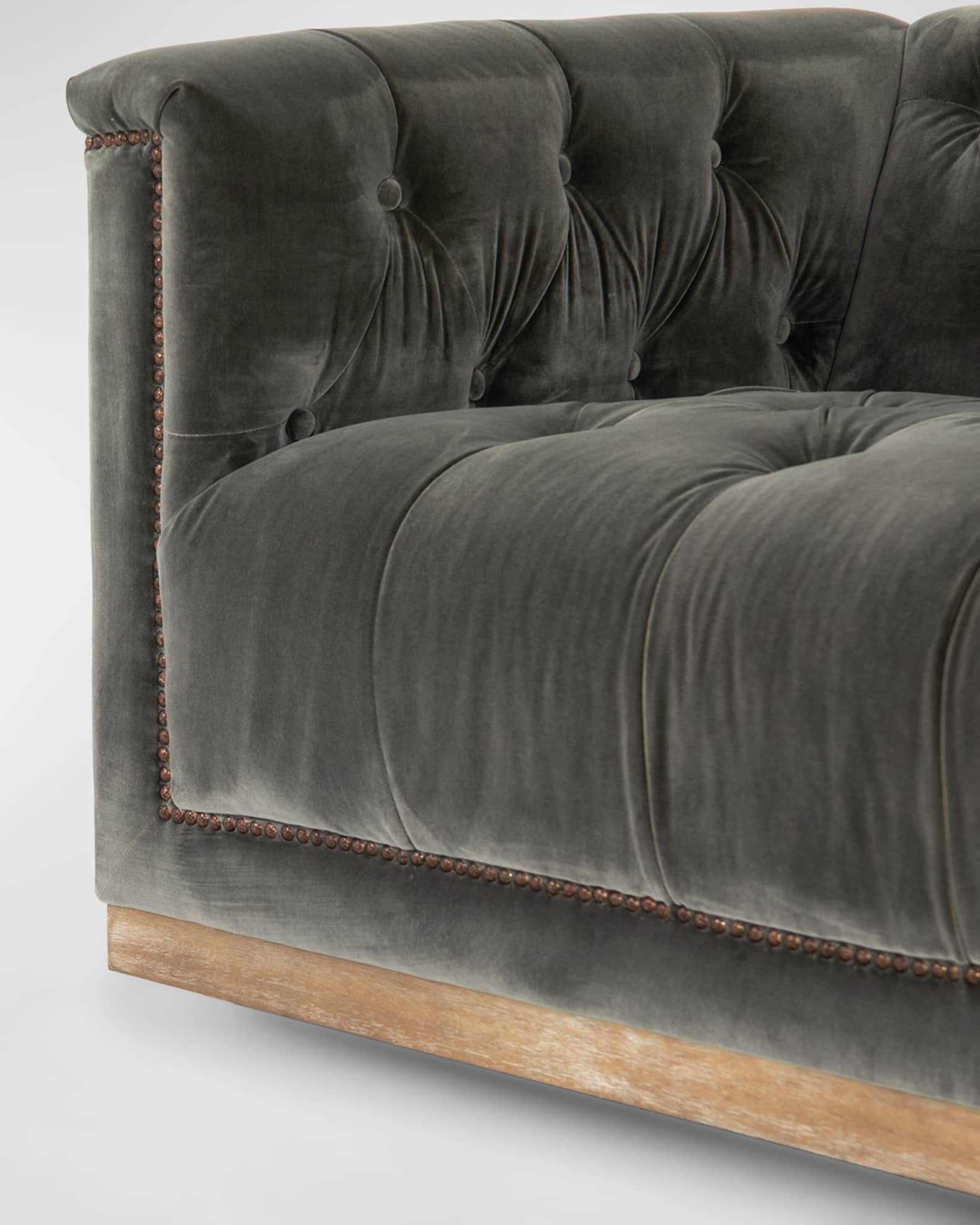 Four Hands Maxx Velvet Sofa, 95" | Horchow