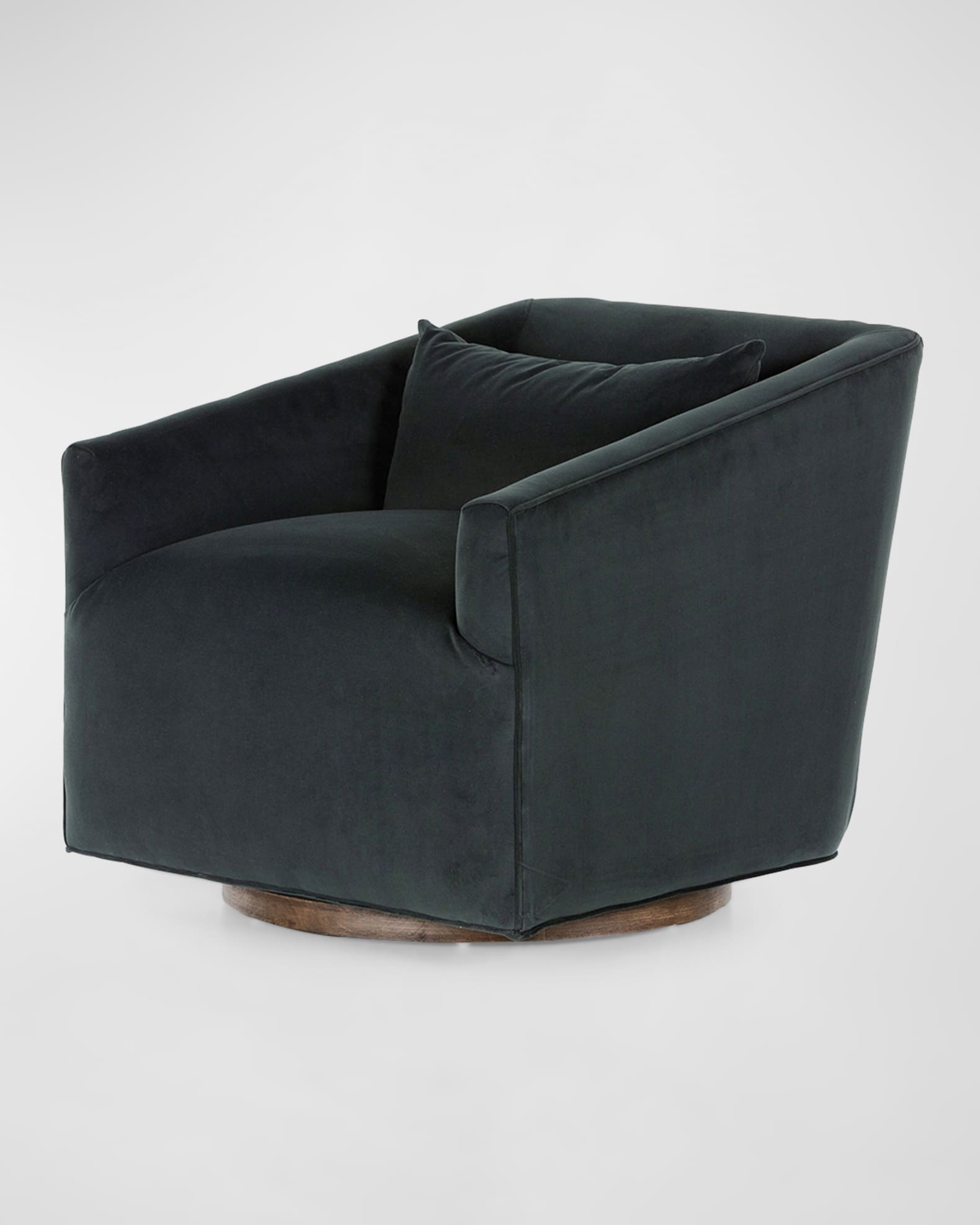 Four Hands York Velvet Swivel Chair Horchow
