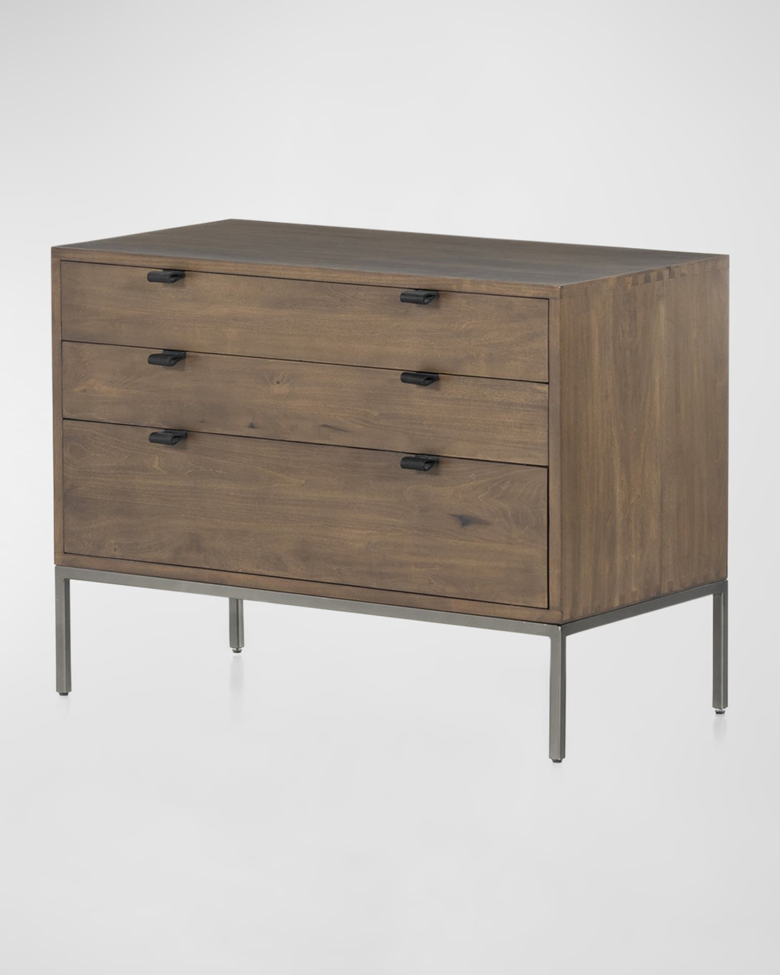 Four Hands Trey 3-Drawer Nightstand