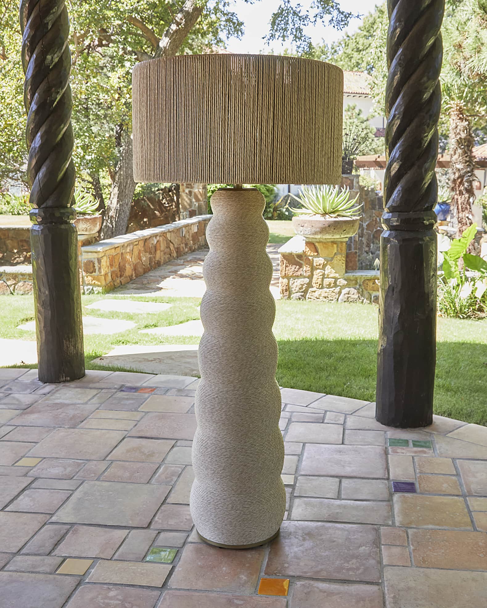 Palecek Kona Outdoor Floor Lamp 56