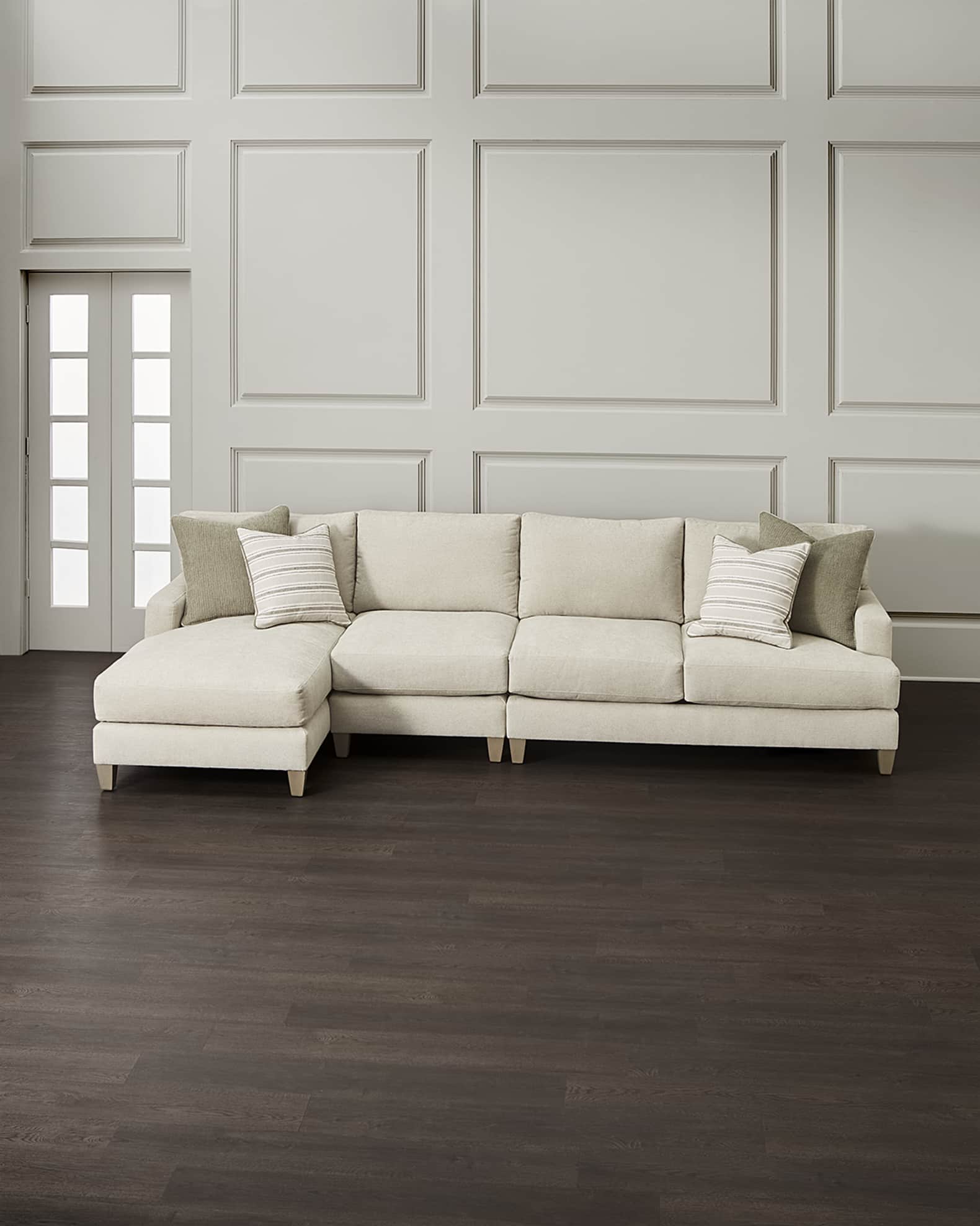 Bernhardt Mila 3-Piece Left Chaise Sectional