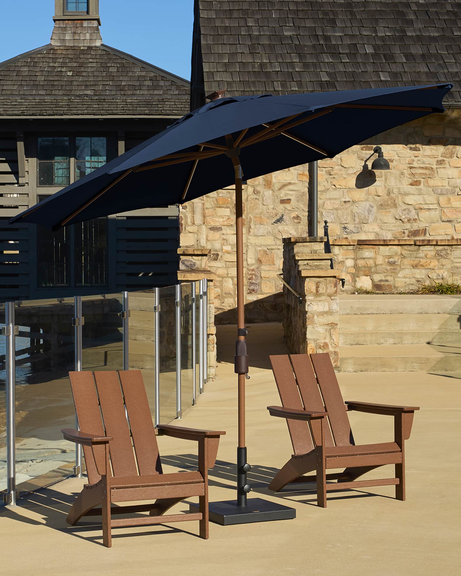 Tempo Patio Solar Market Umbrella, 9'
