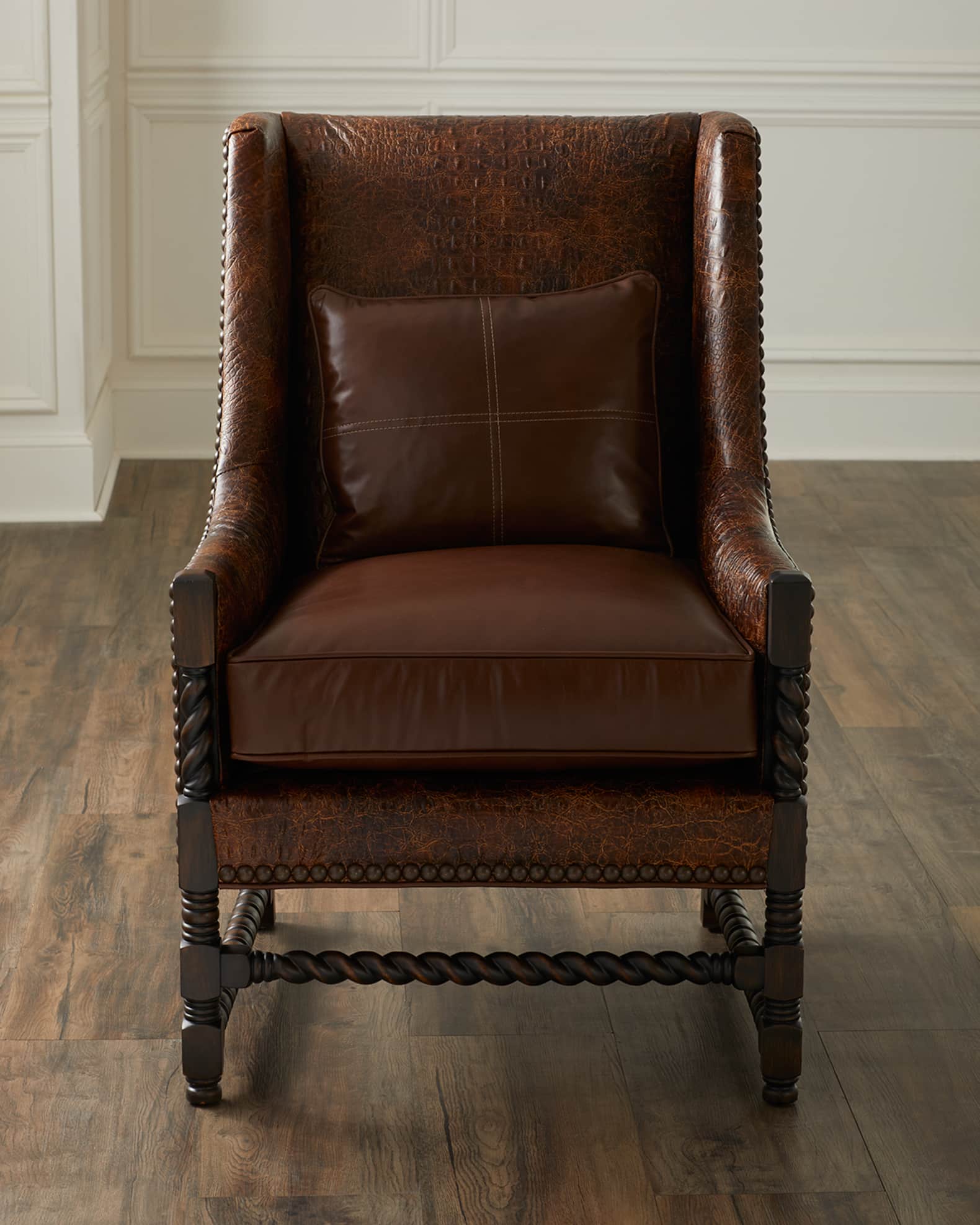 Hickory leather chair 2025