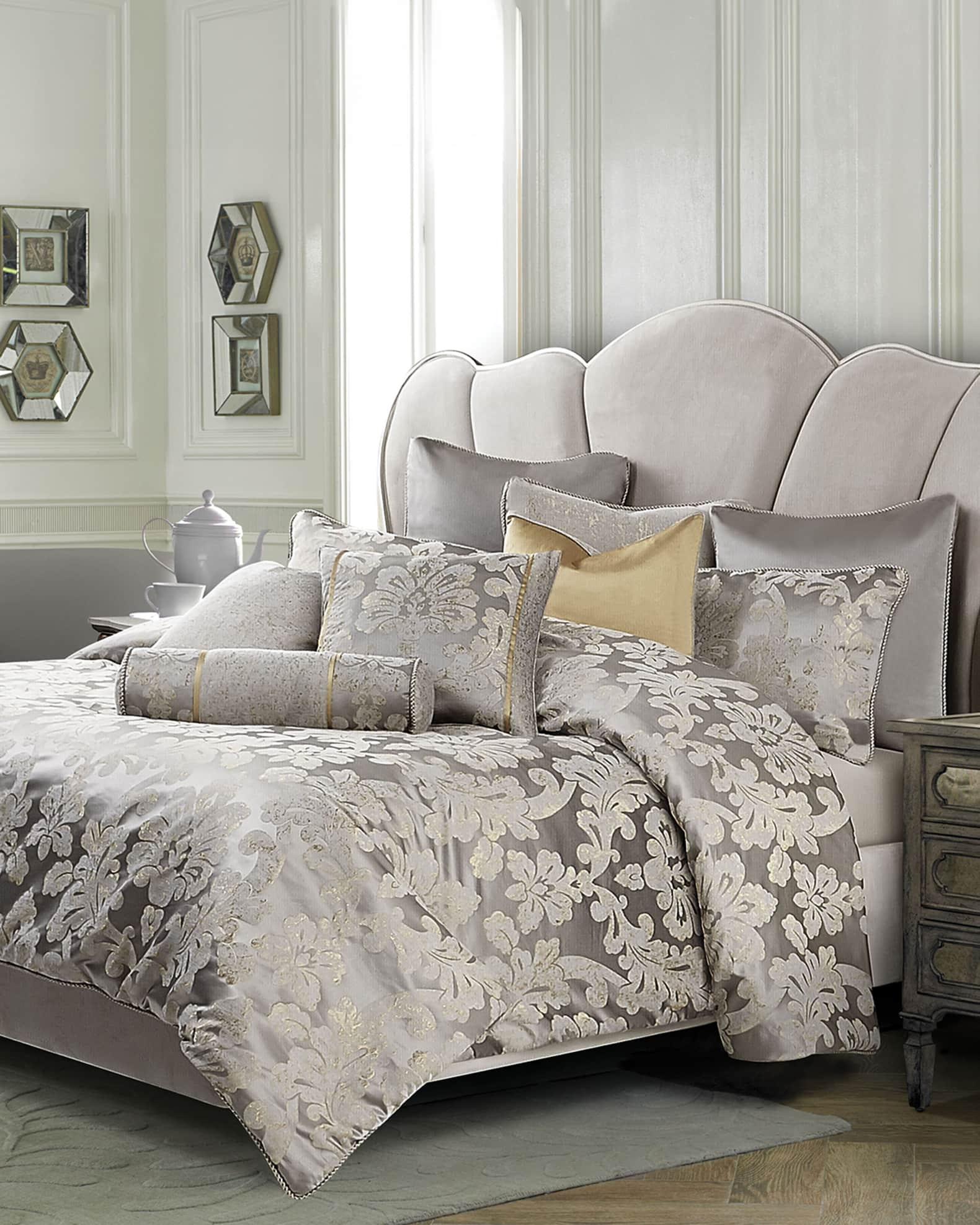 Michael amini pillows top