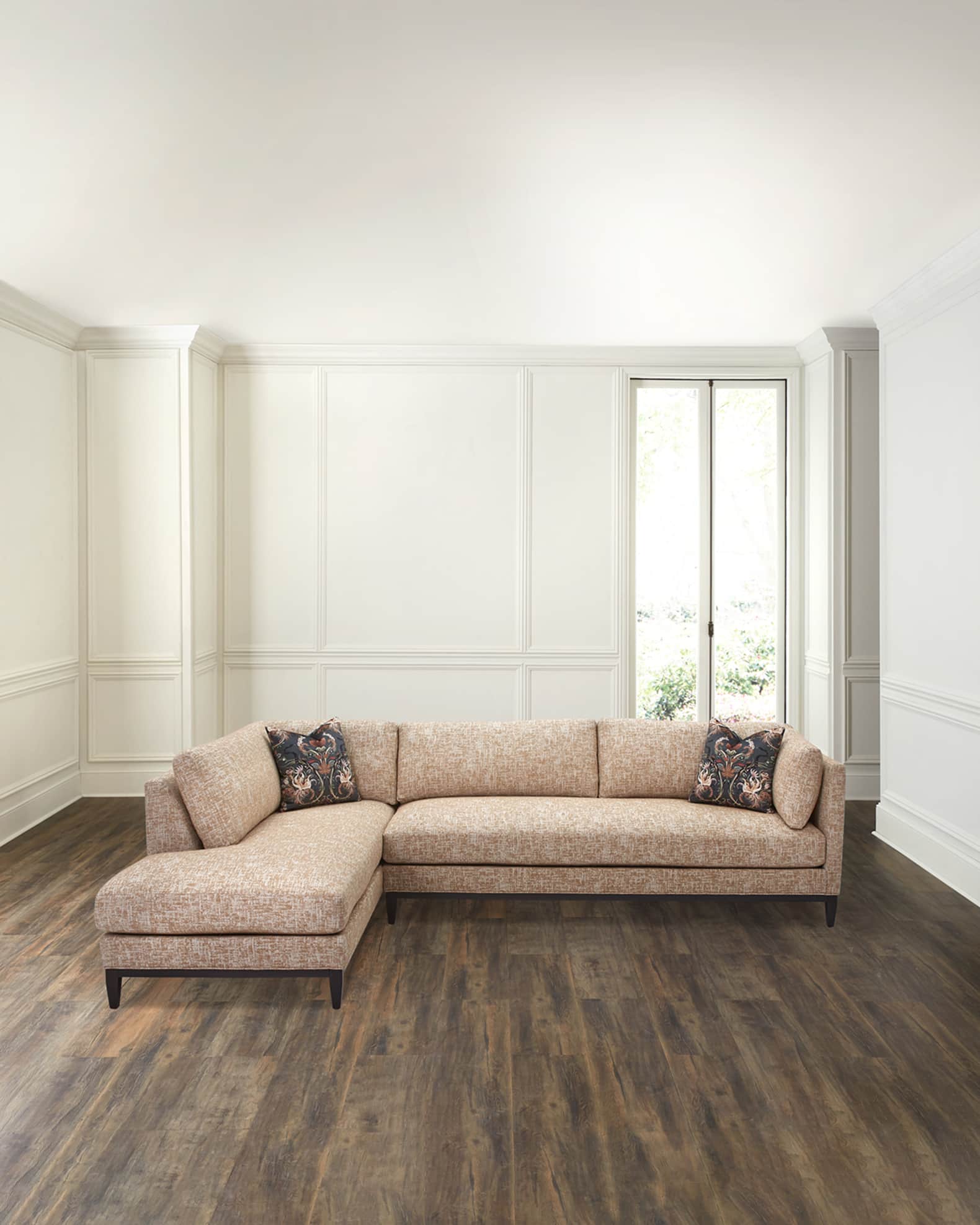 Sectional left facing chaise discount