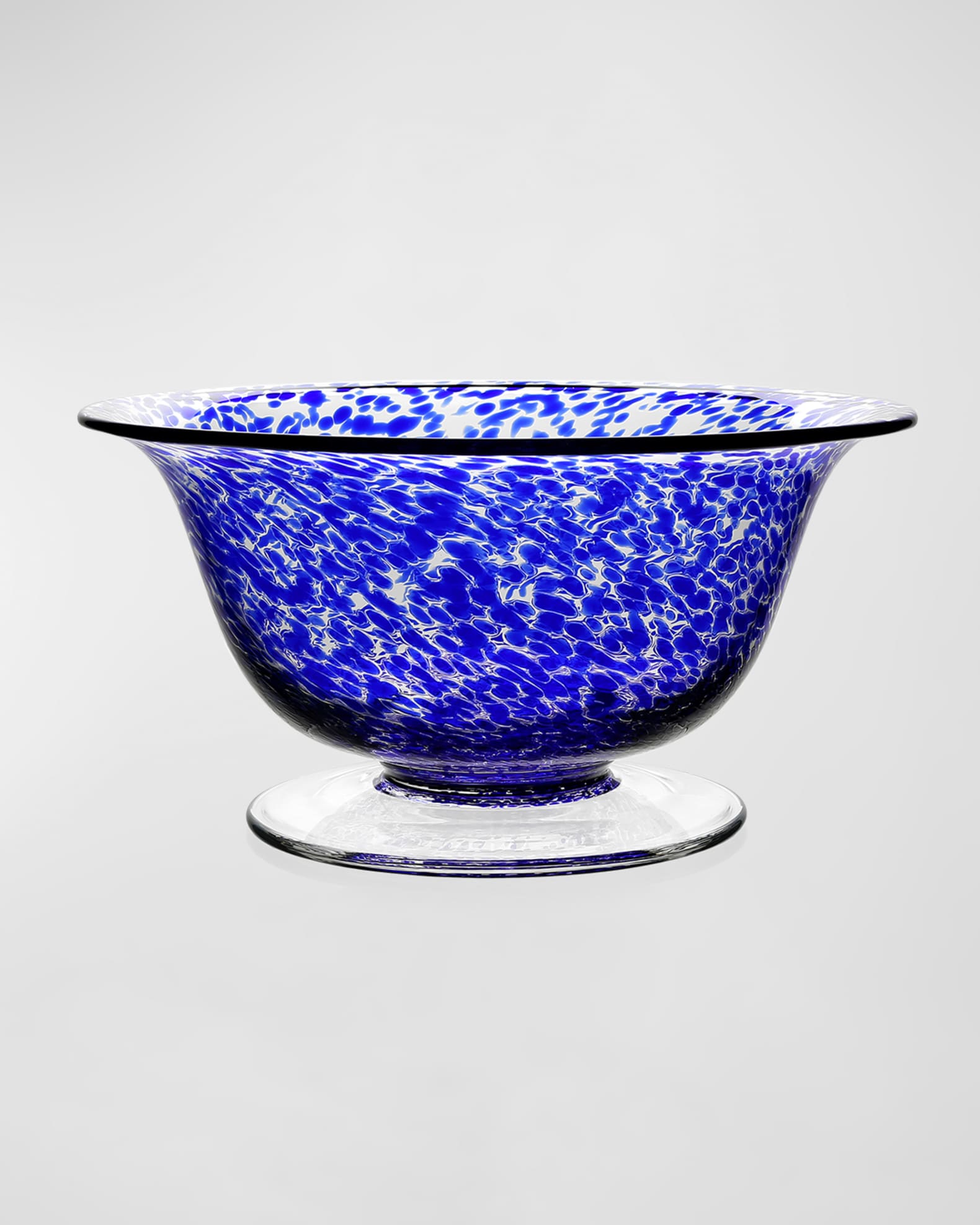 William Yeoward Crystal Vanessa Blue 12" Bowl, 88 oz.
