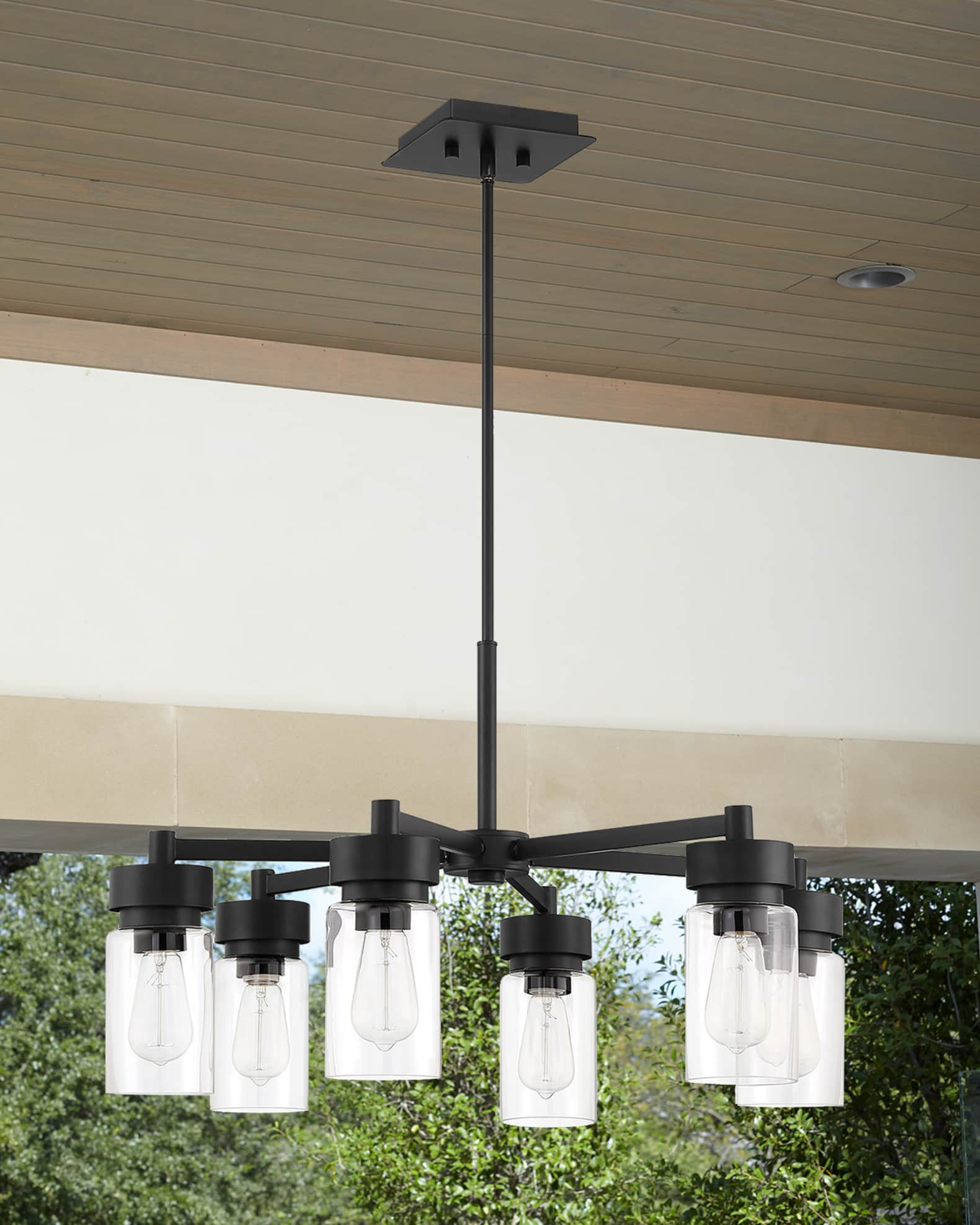 Ellington Bennet 6-Light Outdoor Chandelier 