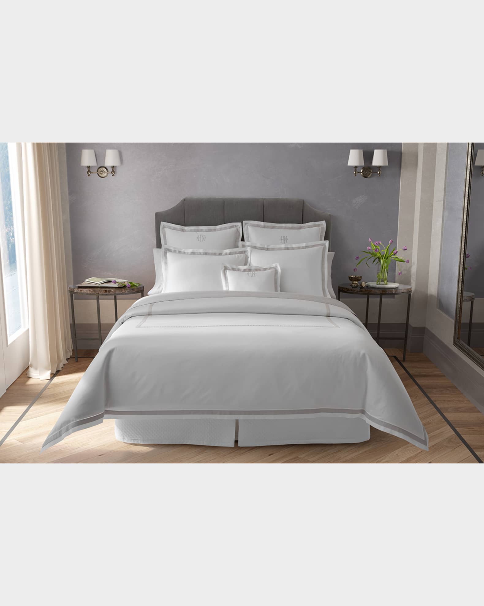 Matouk Ambrose Full/Queen Flat Sheet Horchow