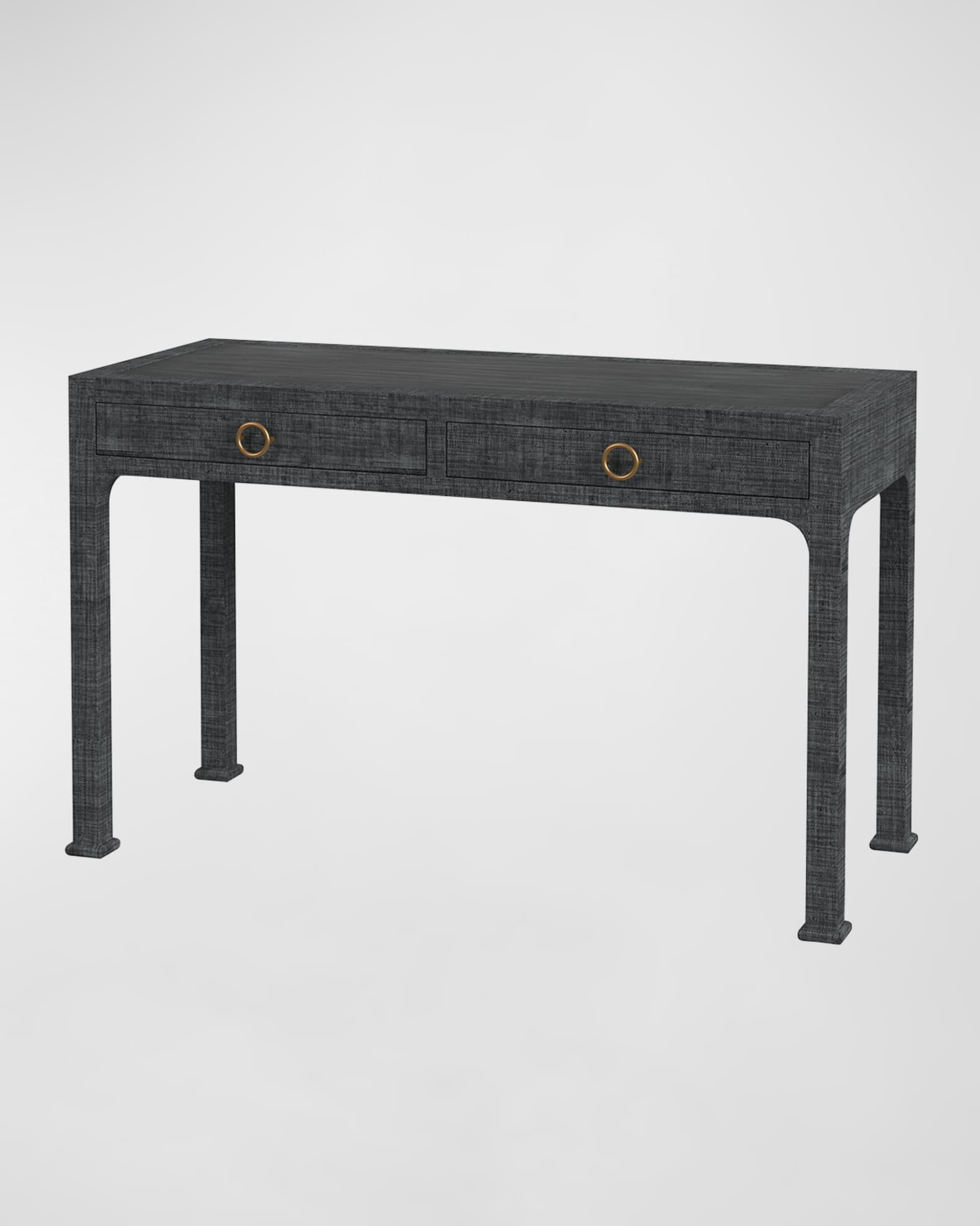 Four Hands Fiona Desk - Black Raffia