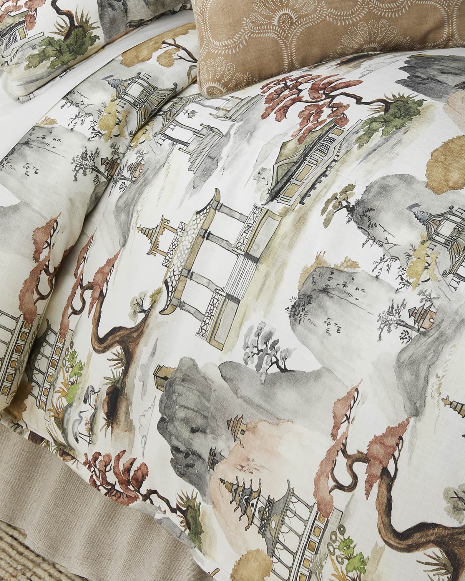 25 Mackenzie Lane Chinoiserie Duvet Cover , QUEEN Horchow