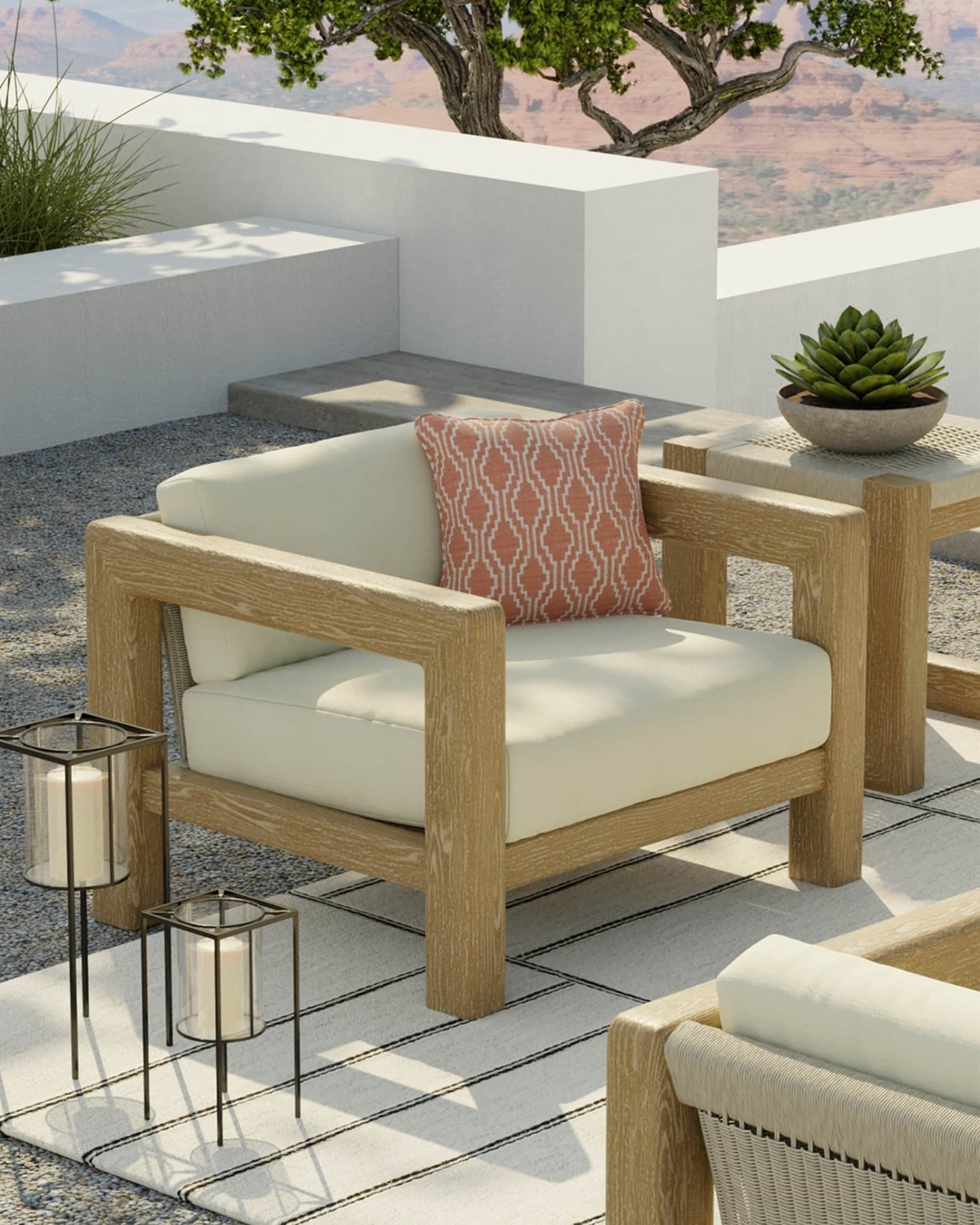 Outdoor chair and a half outlet
