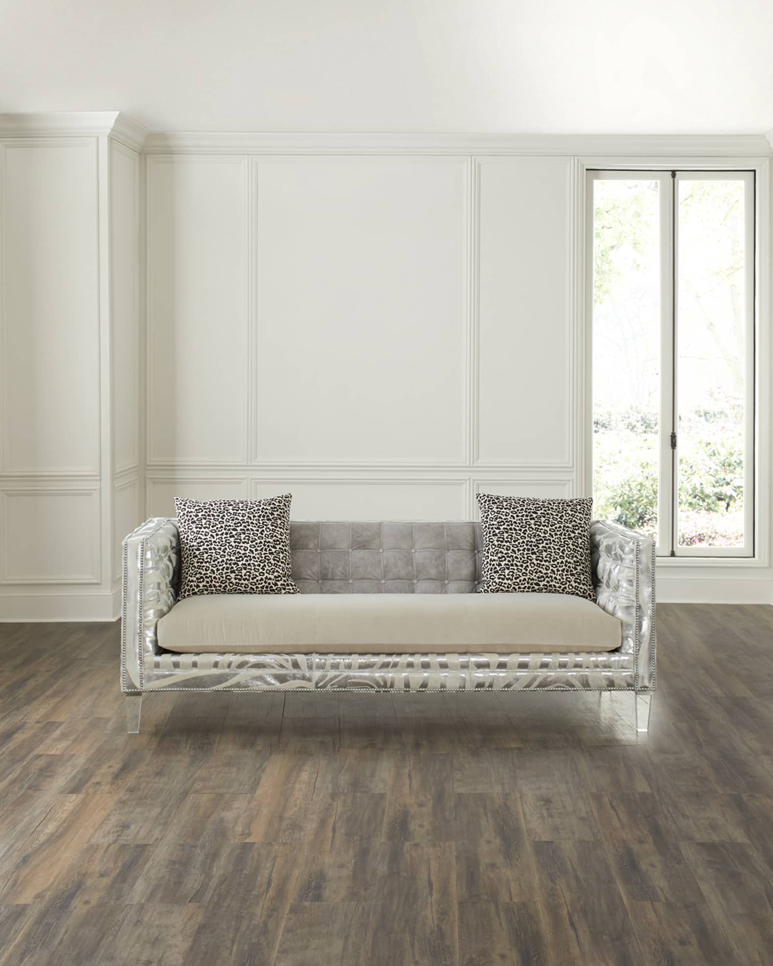 Massoud Namaya Hair-on-Hide Sofa - 90"