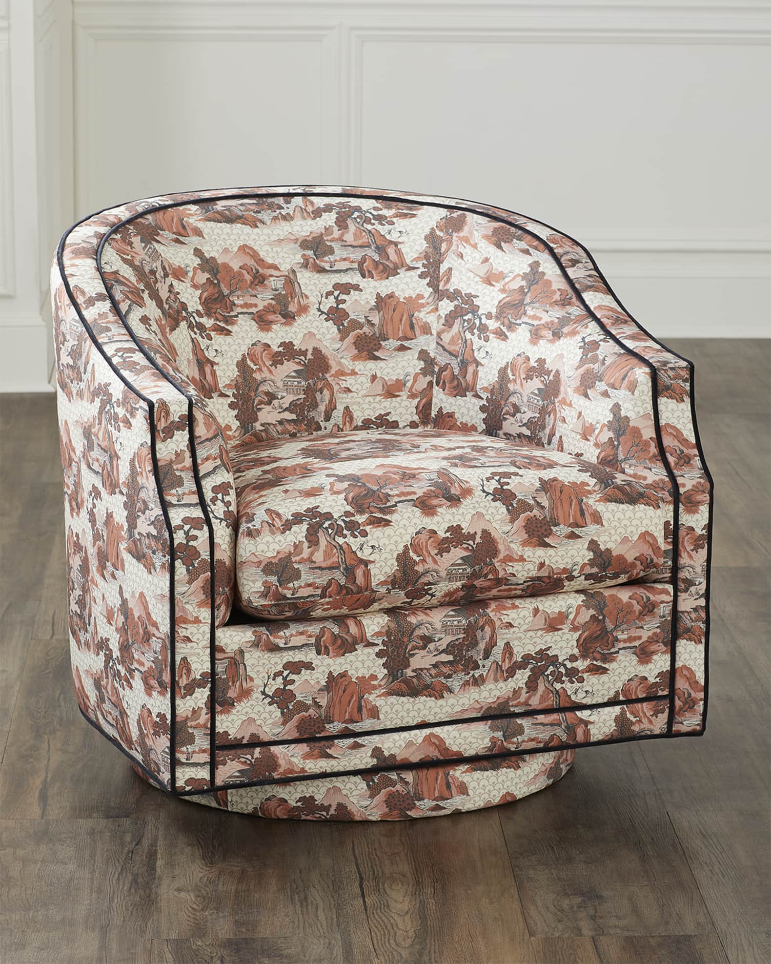Massoud Greer Swivel Chair Horchow
