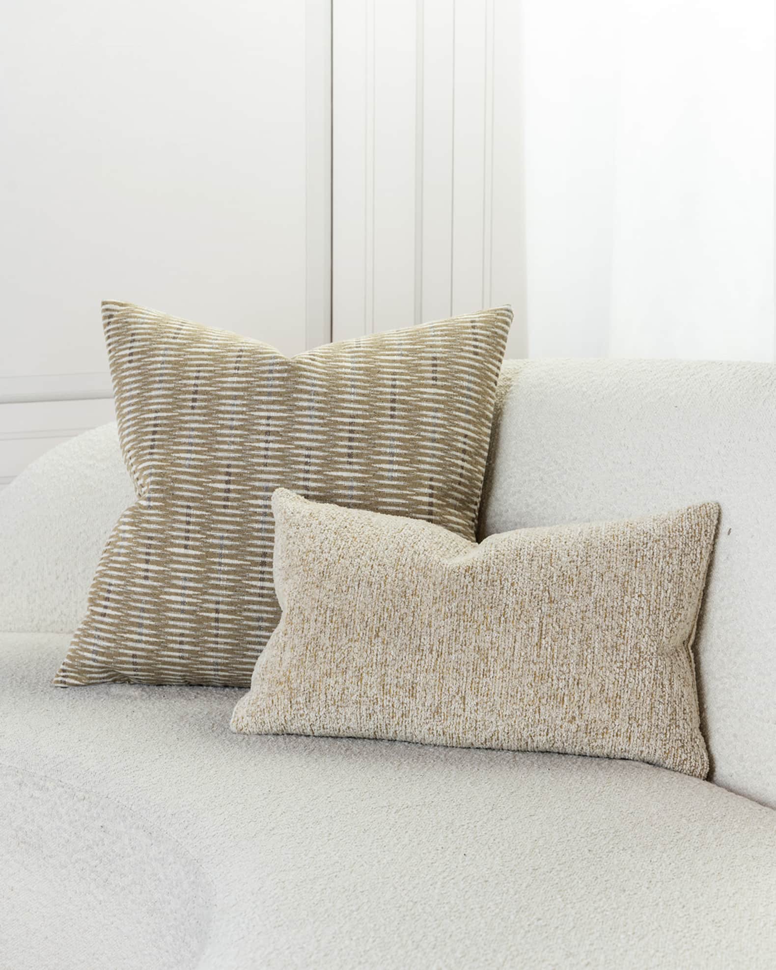 Elaine Smith Luxe Channel Pillow Horchow