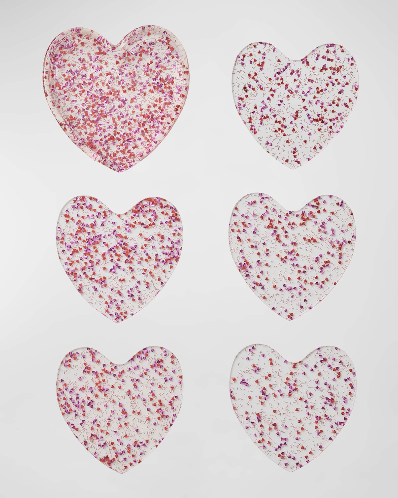 Kim Seybert Sweetheart Coasters, Set of 6