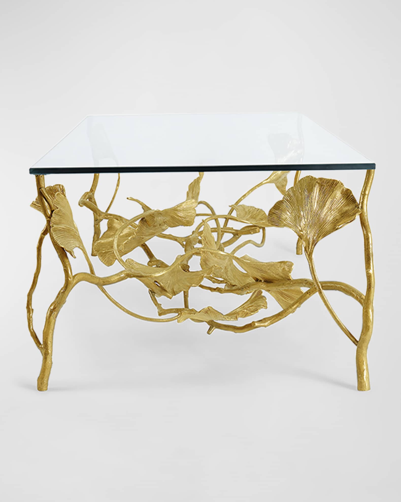 Michael Aram Golden Ginkgo Coffee Table | Horchow