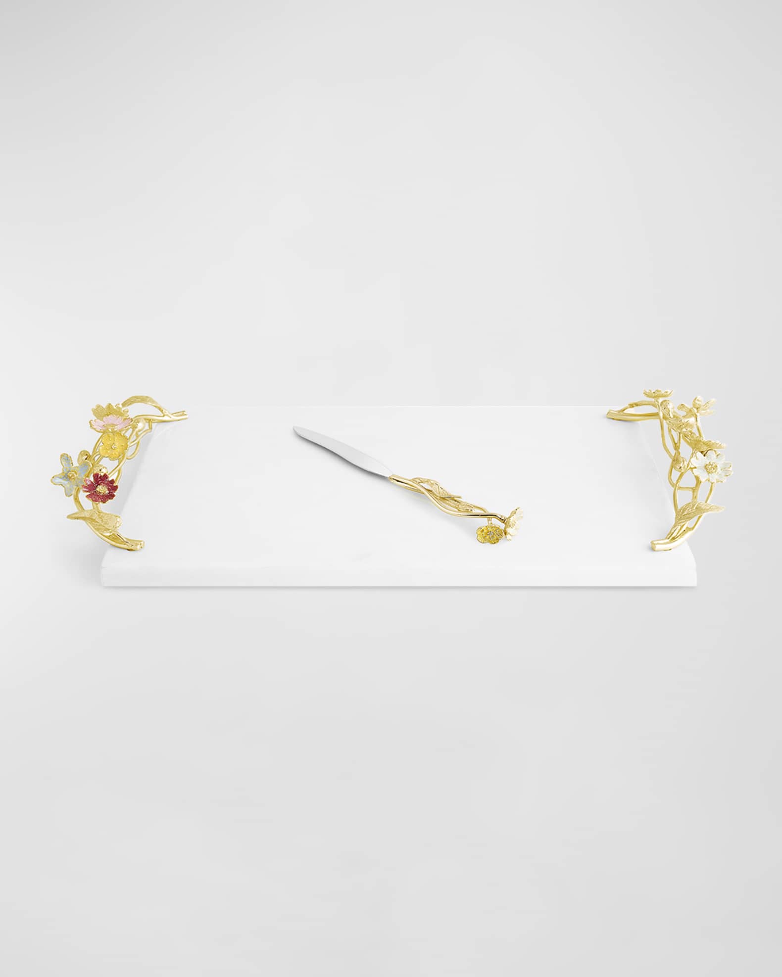 Michael Aram Wildflowers Cheeseboard with Knife 