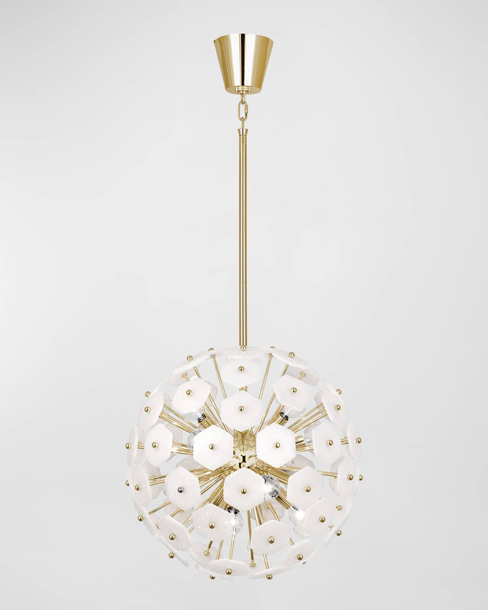 Jonathan Adler Vienna 12 Light Globe Chandelier 19 Round