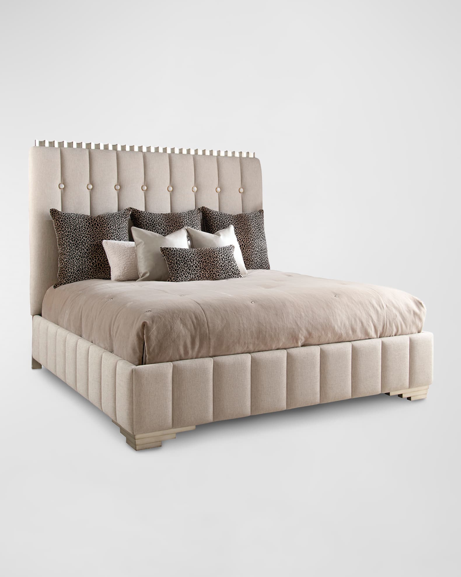 John-Richard Collection Horizon Silver King Bed