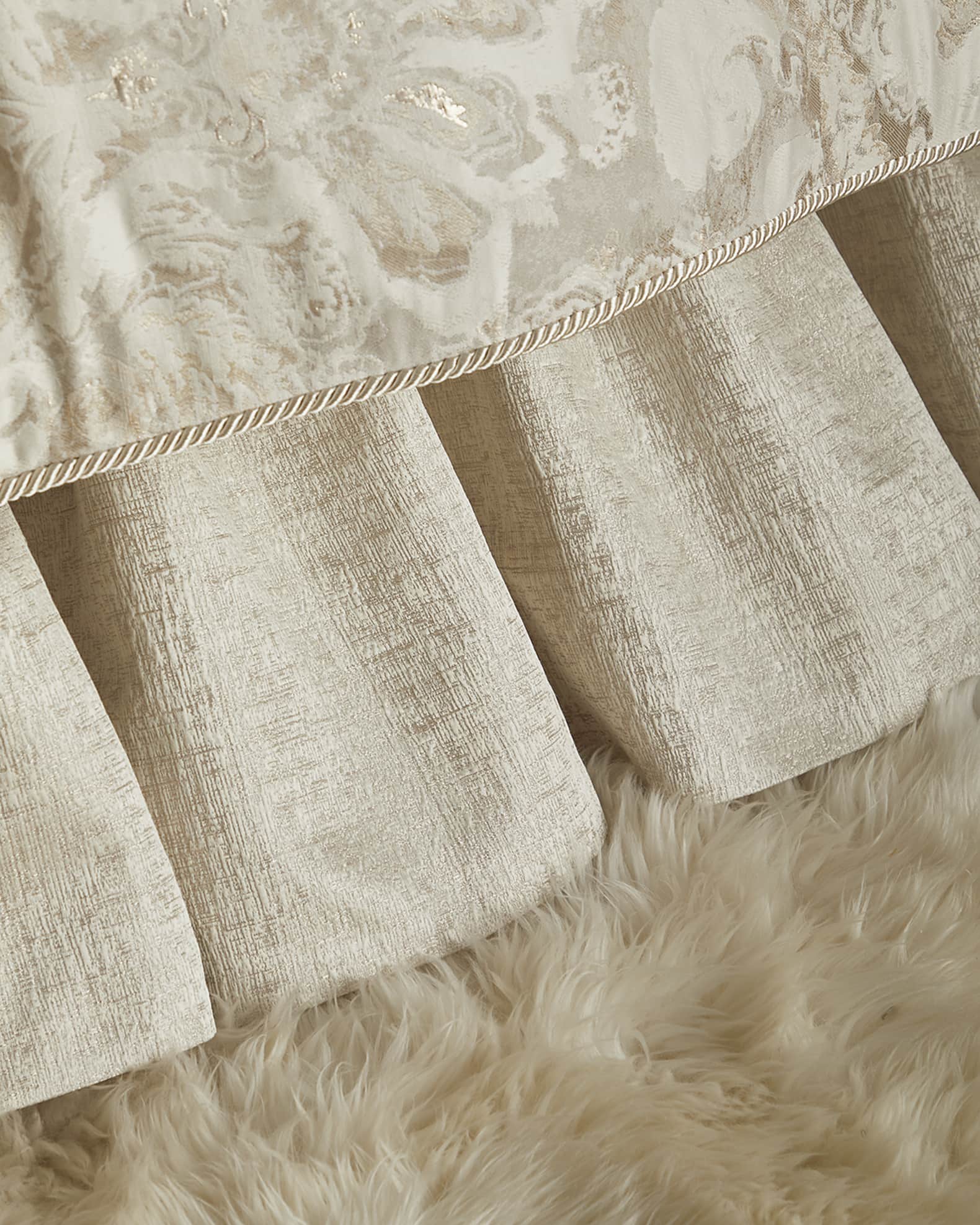 Silk bed skirt queen best sale