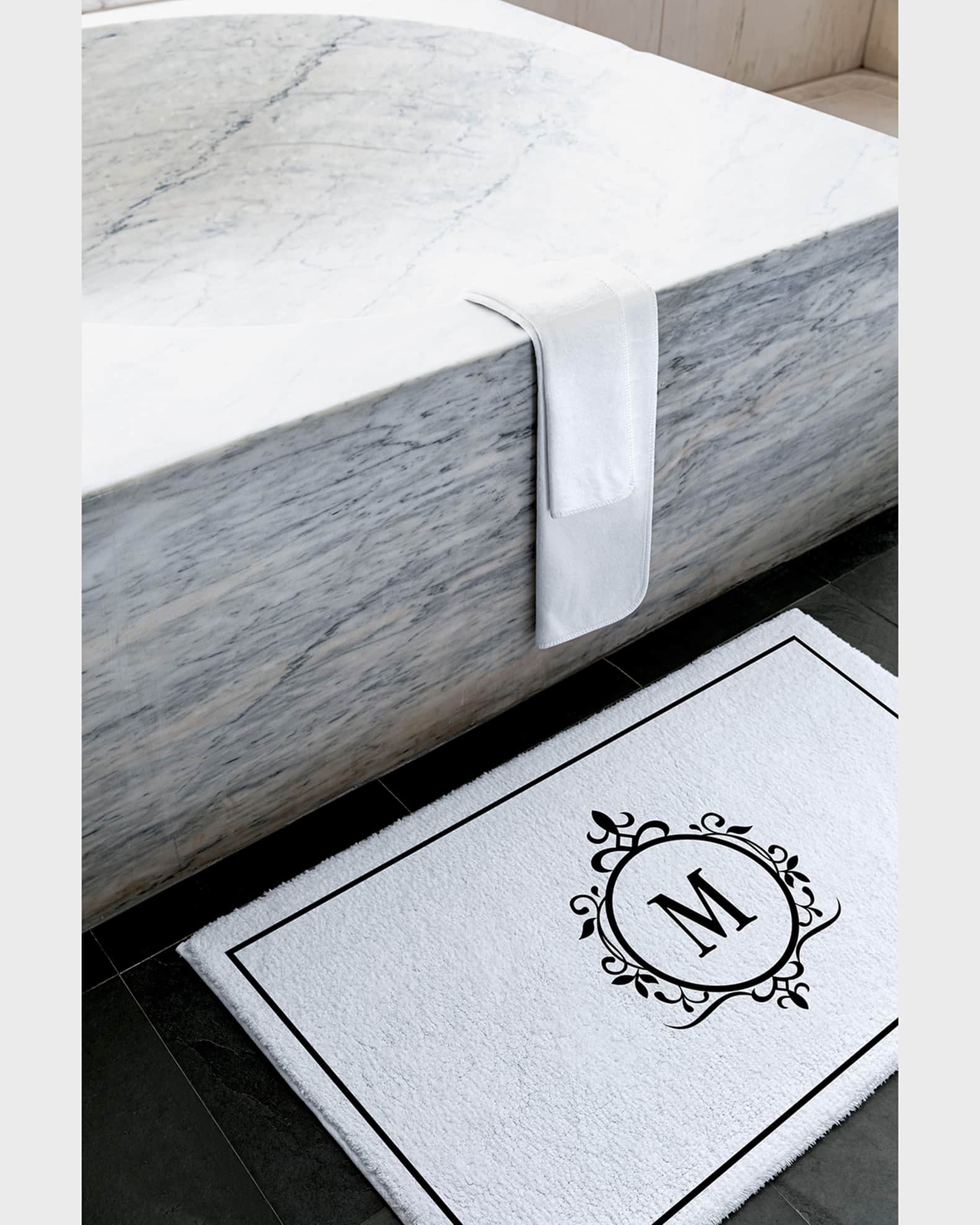 Graccioza Egoist "M" Monogrammed Bath Rug Horchow