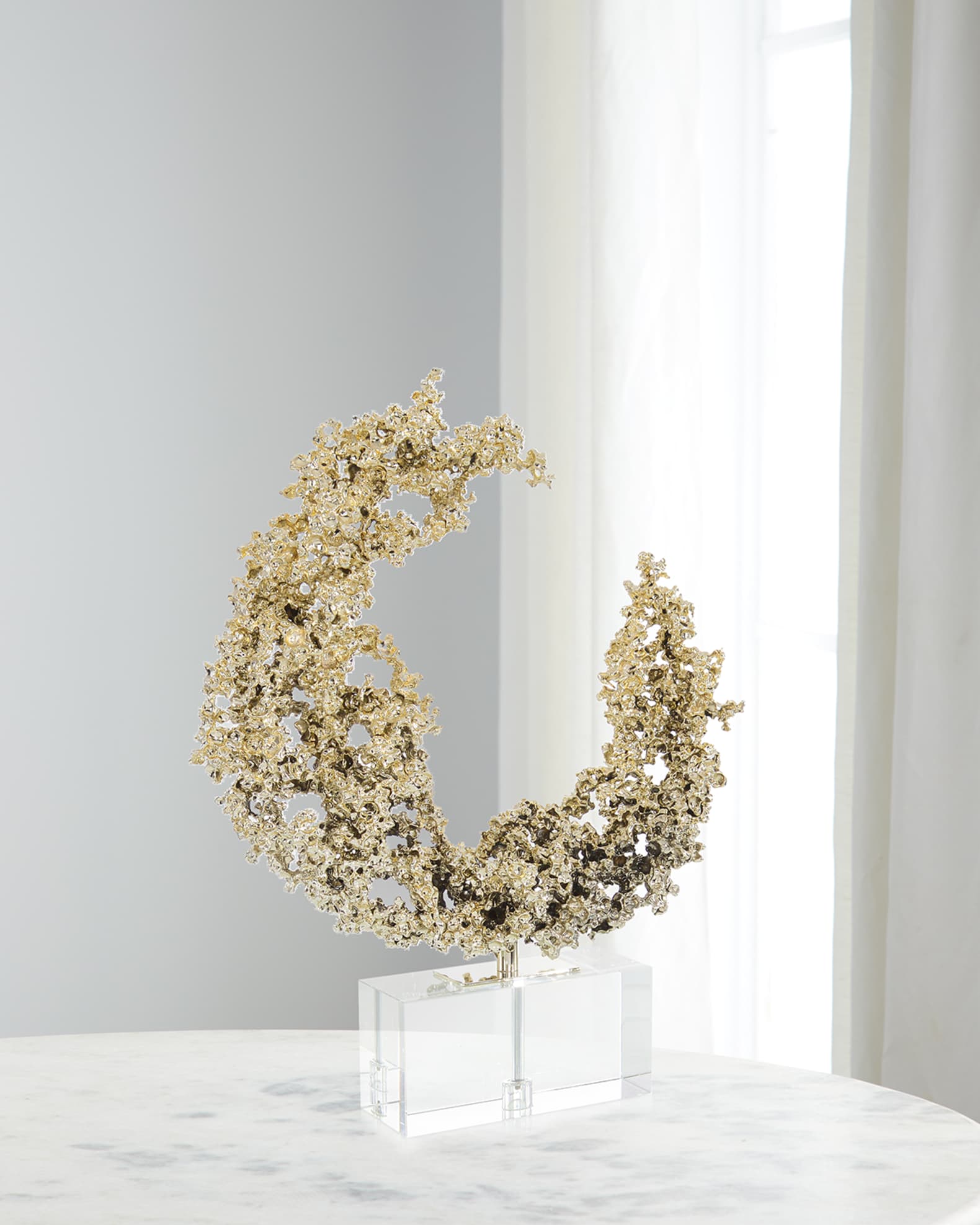 John-Richard Collection Lunar Embrace Sculpture on Crystal