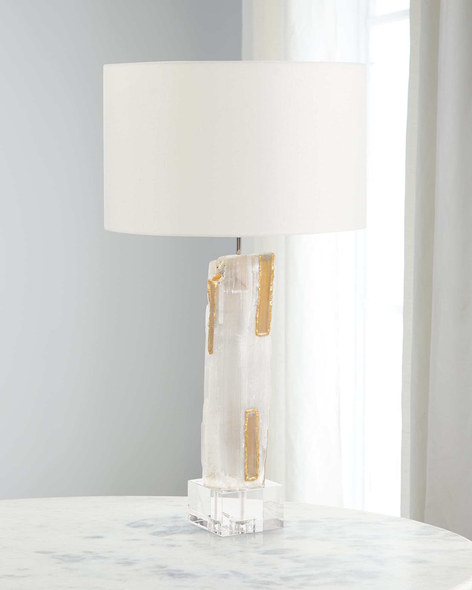 Selenite floor lamp on sale