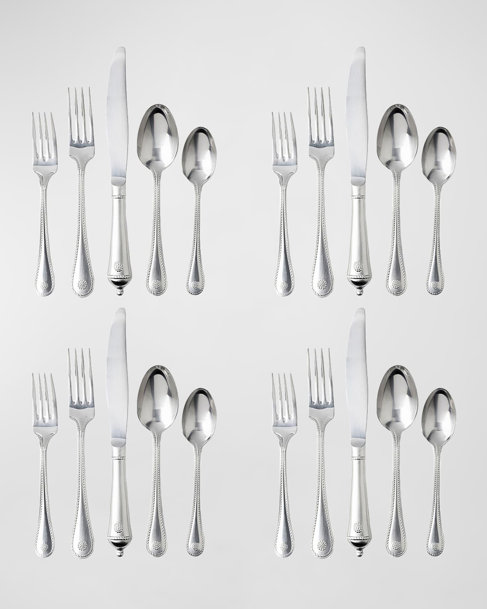 Juliska Berry & Thread 20-Piece Flatware  Set - Bright Satin 