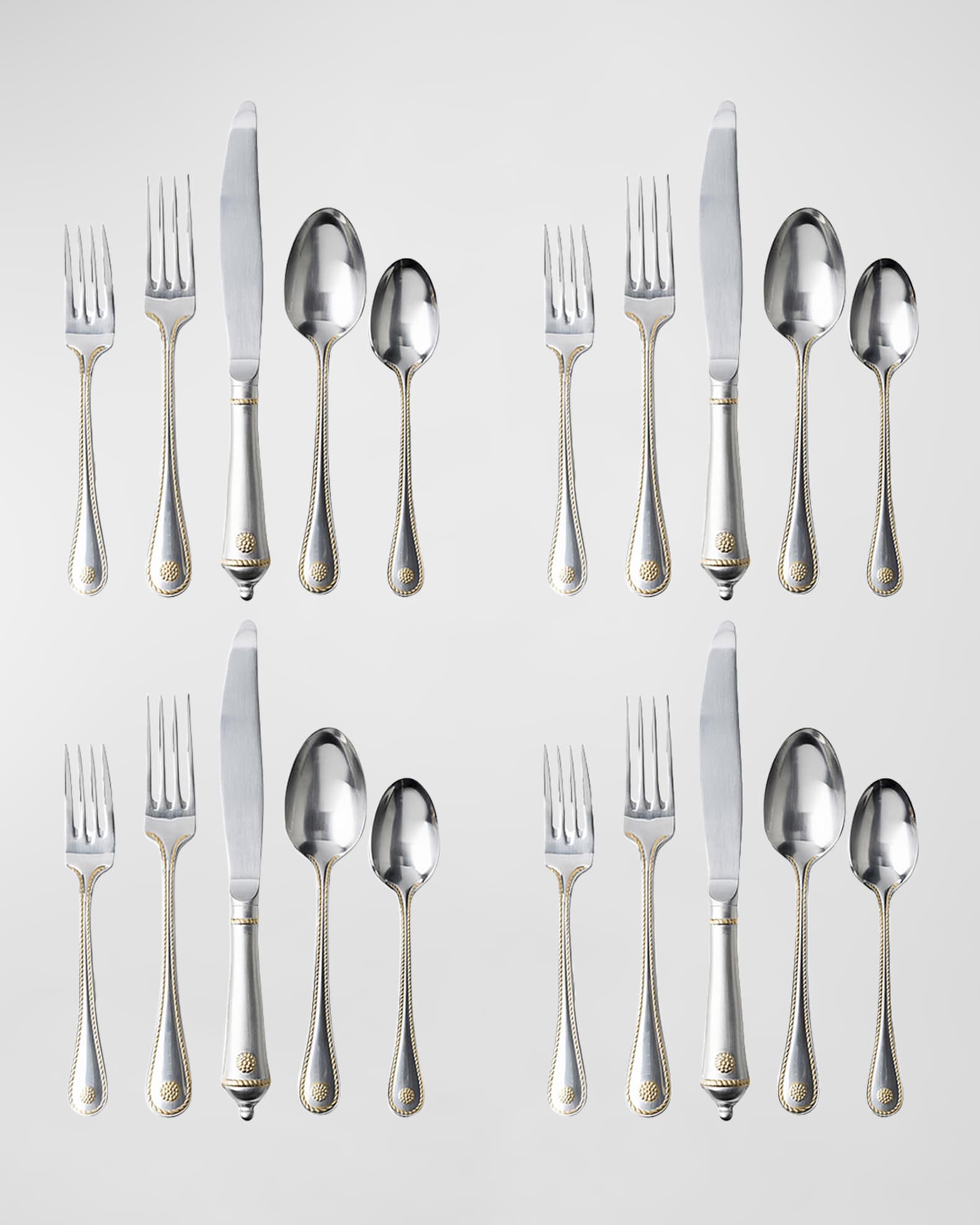 Juliska Berry & Thread 20-Piece Flatware  Set - Bright Satin 
