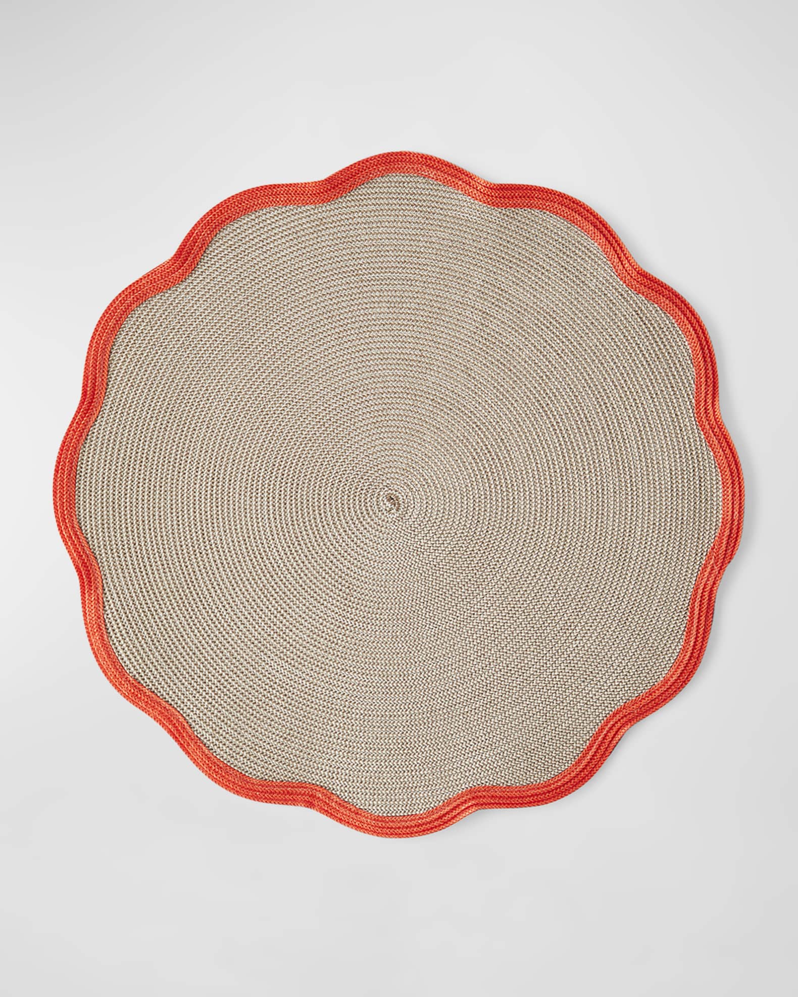 Deborah Rhodes Pink Scallop Placemat