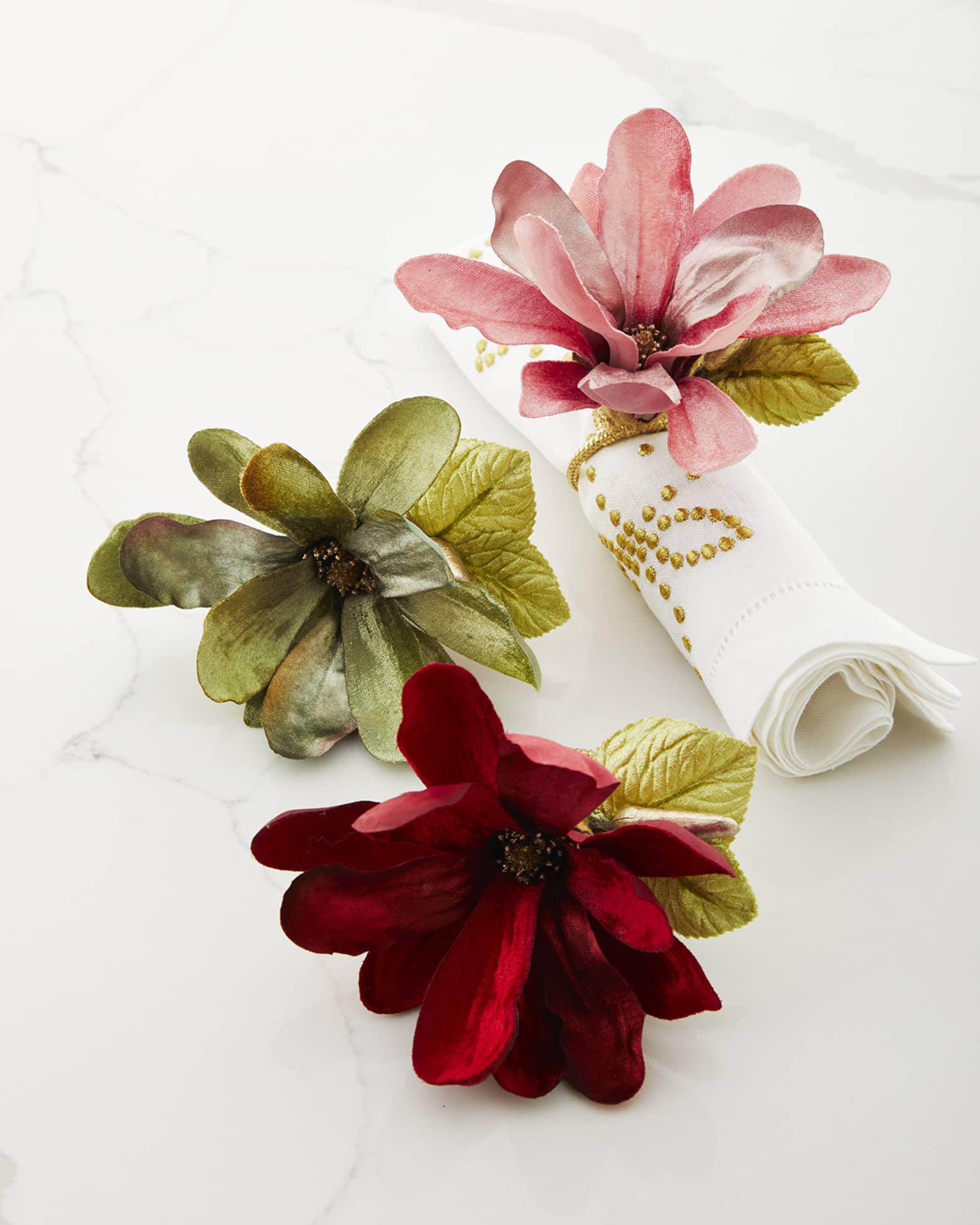 Deborah Rhodes Plush Magnolia Napkin Ring Horchow