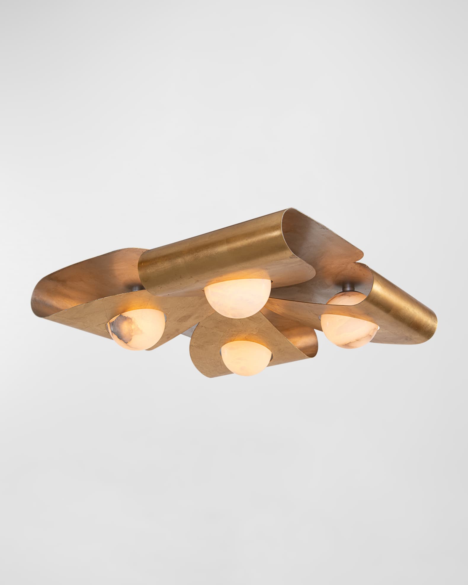John Richard Collection Dobrar 4 Light Flush Mount Wall Sconce 30 Square