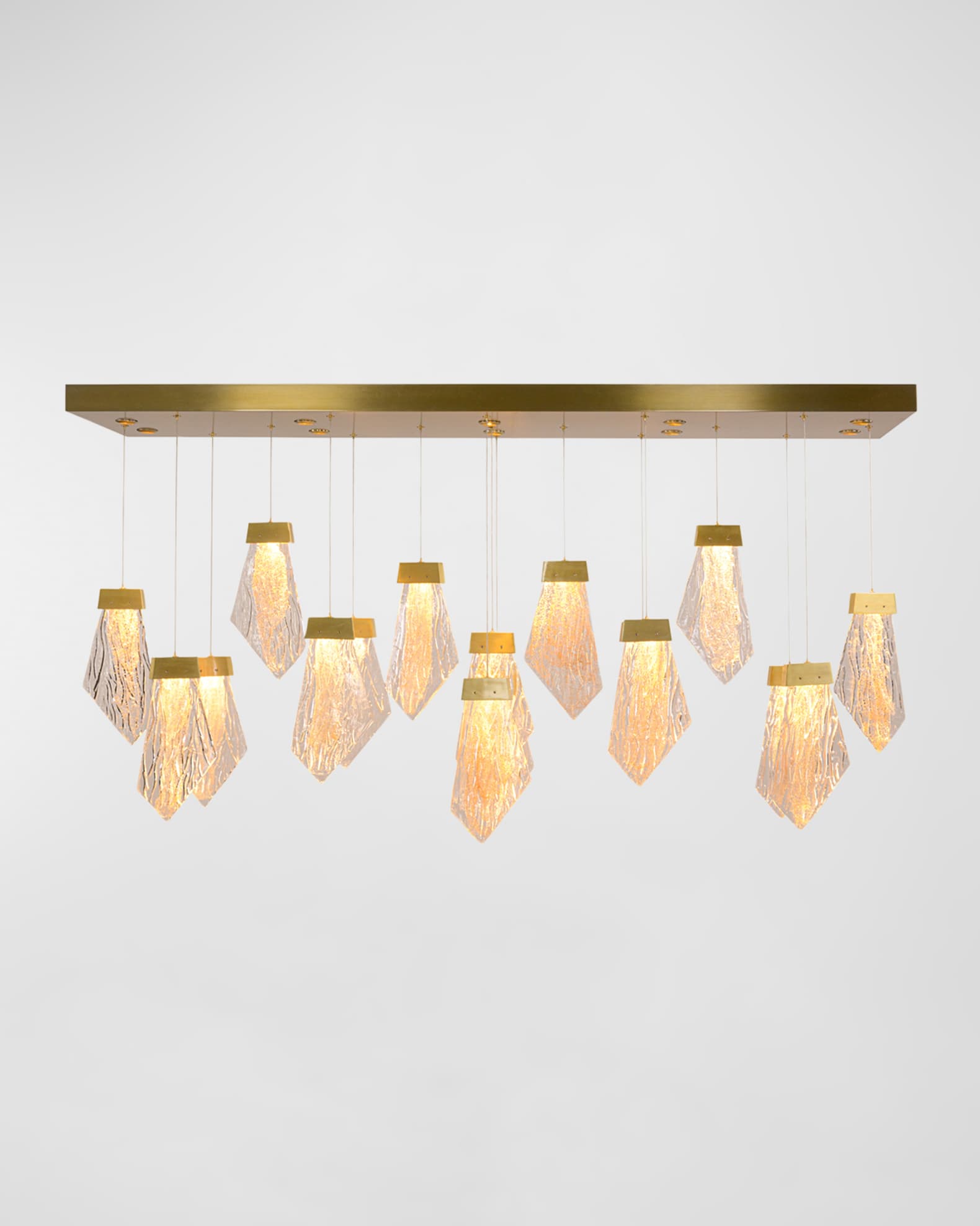 Horizontal crystal chandelier sale