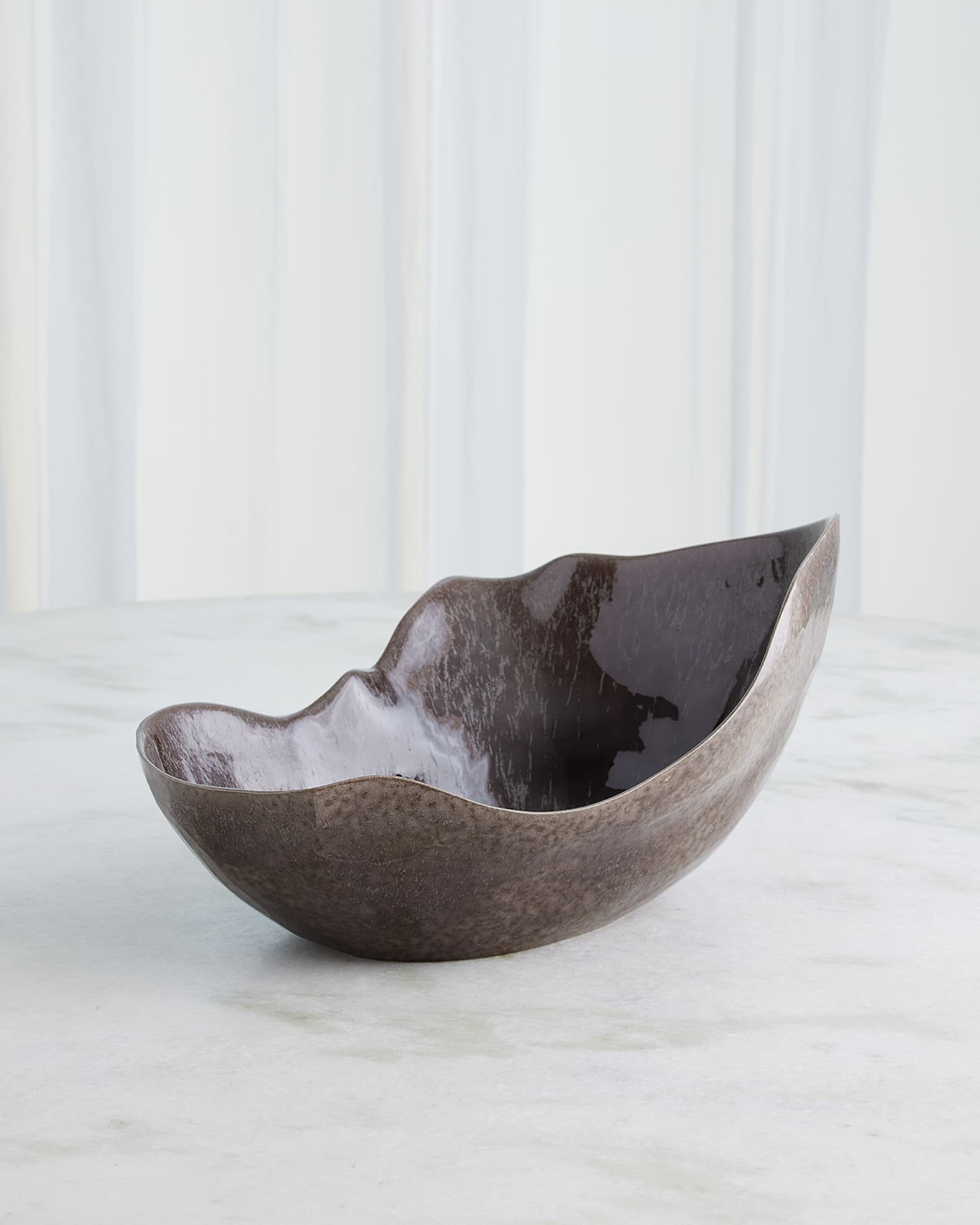 Global Views Horn Ceramic Bowl, Medium | Horchow
