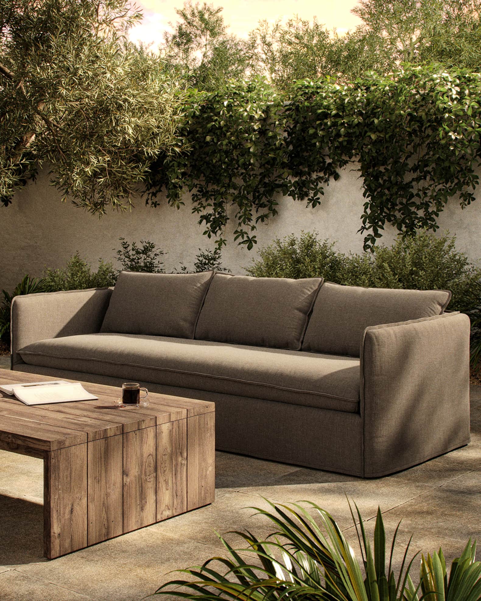 Four Hands Andre Outdoor Sofa, 96"