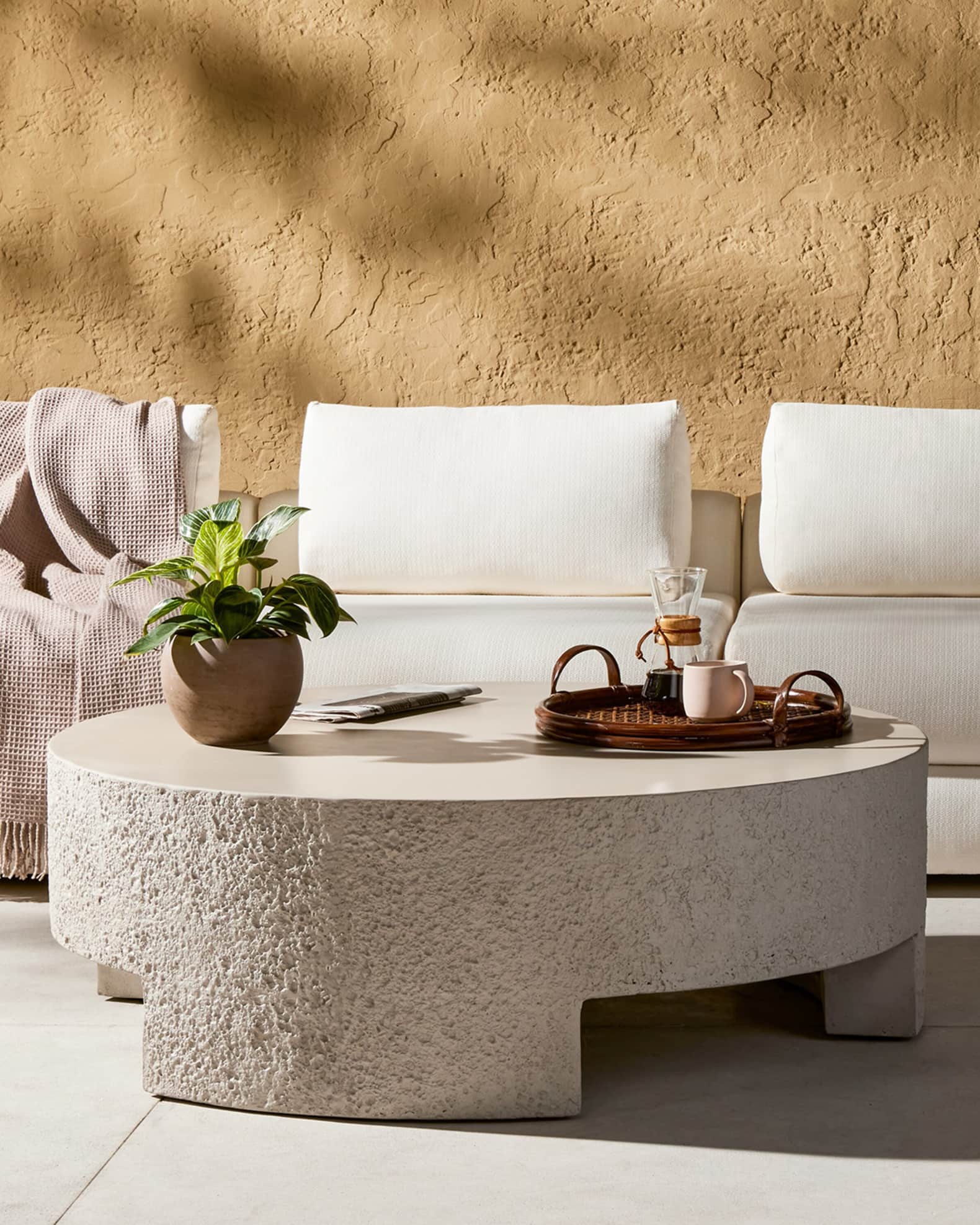 Four Hands Kember Outdoor Coffee Table 