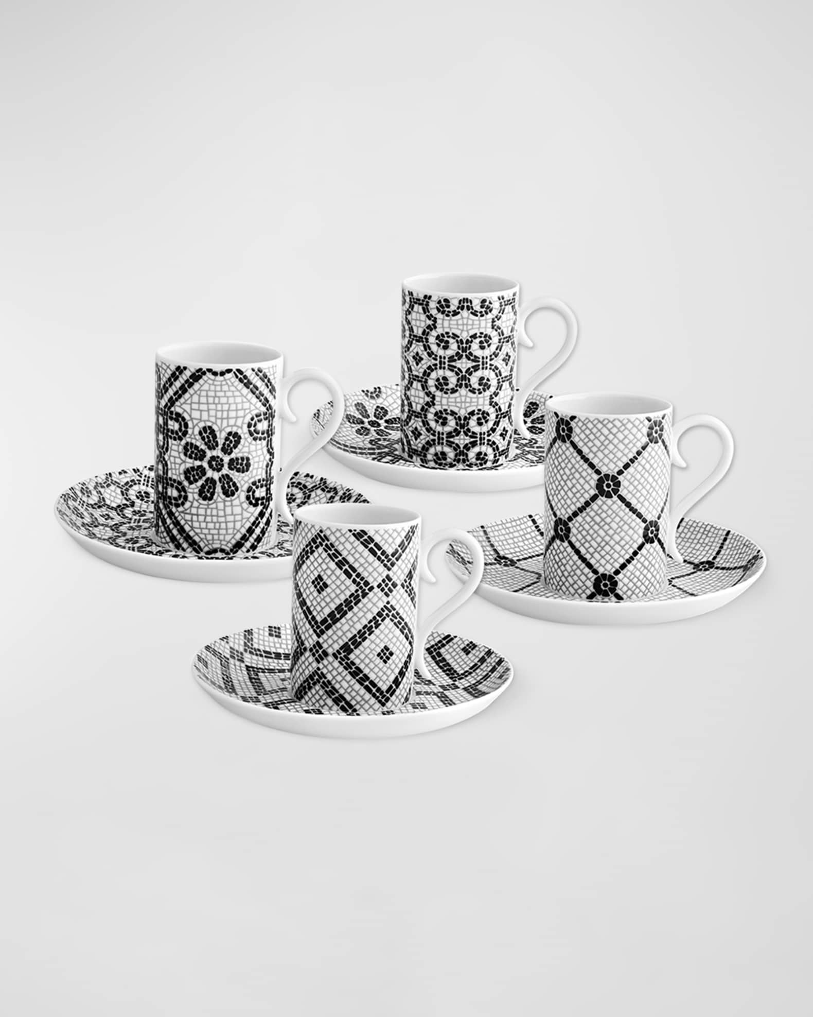 Vista Alegre Calcada Portuguesa Espresso Cups & Saucers, Set of 4 
