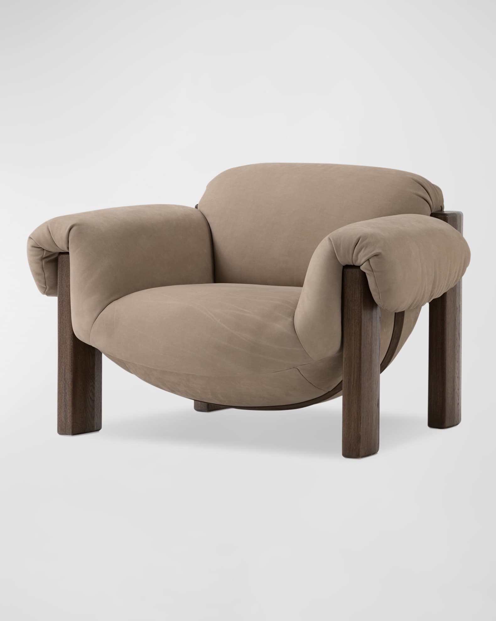 Four Hands Samena Suede Leather Chair Horchow